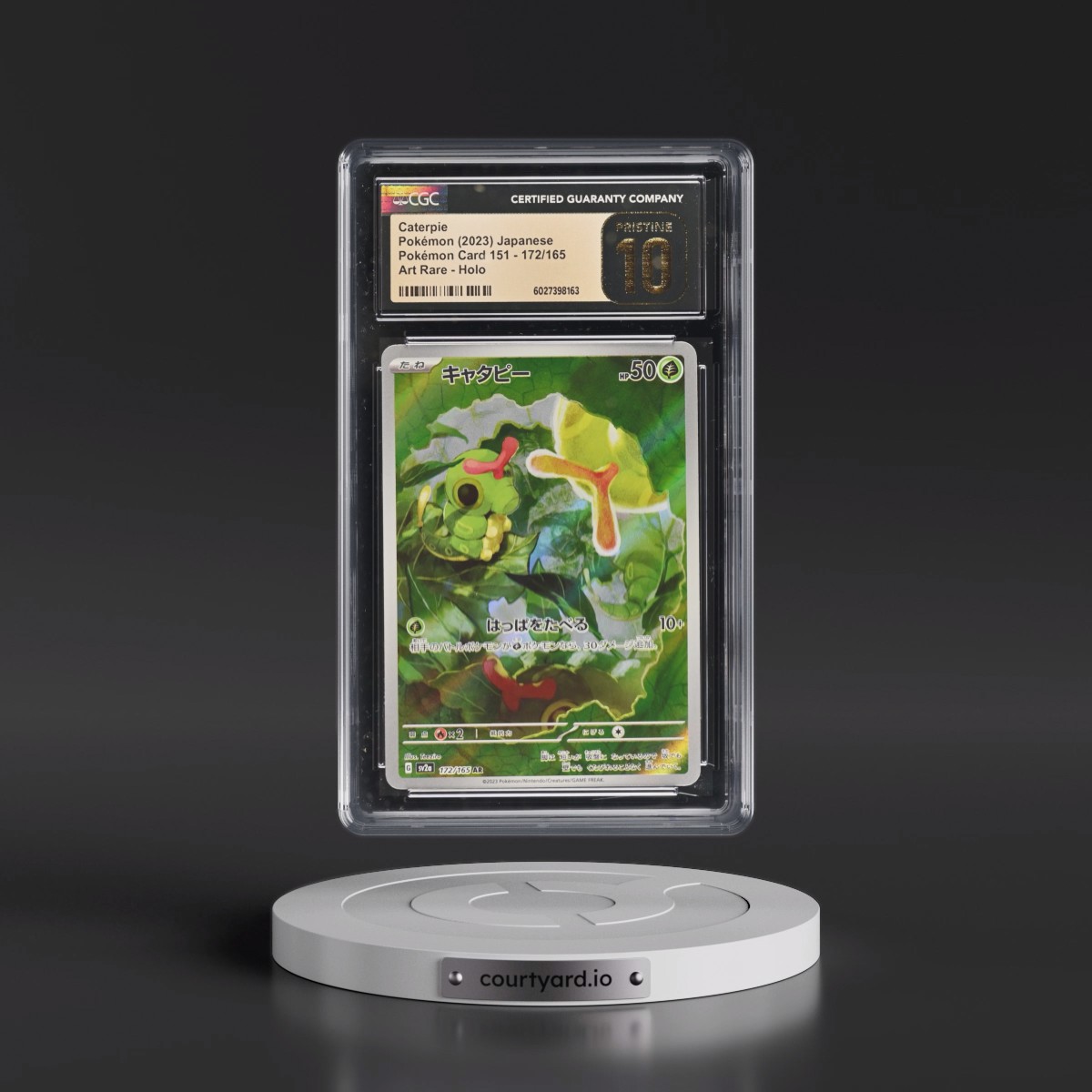 2023 Pokémon Card 151 #172/165 Caterpie - Art Rare Holo (CGC 10 PRISTINE)