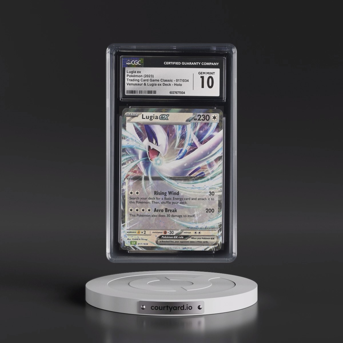 2023 Trading Card Game Classic - CLV, CLC, CLB #017/034 Lugia ex - Venusaur & Lugia ex Deck - CLV Holo (CGC 10 GEM MINT)
