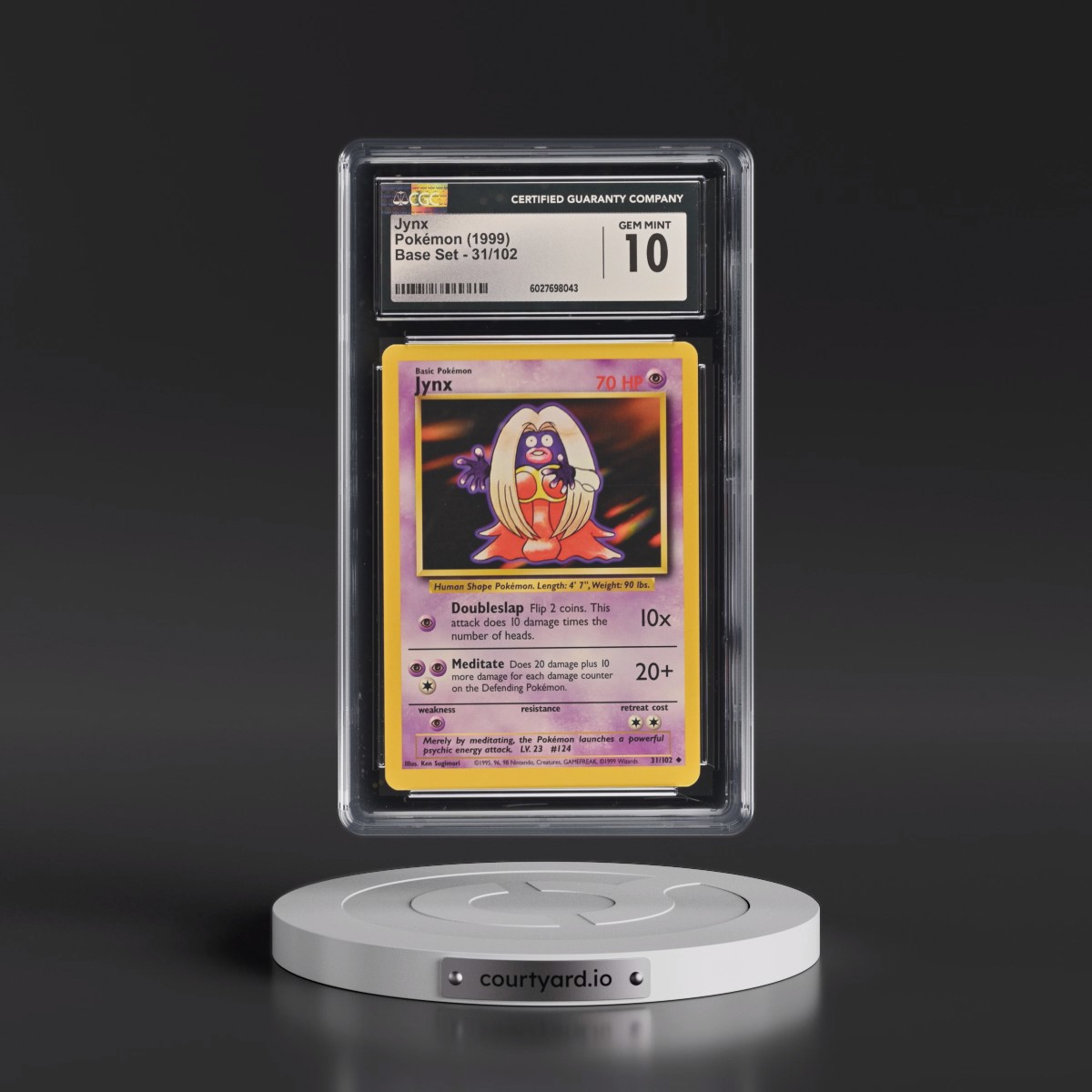 1999 Base Set #31/102 Jynx (CGC 10 GEM MINT)