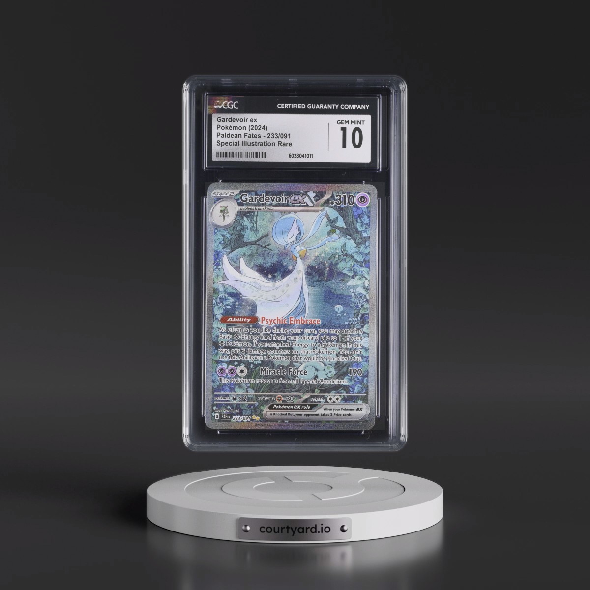 2024 Paldean Fates - PAF EN #233/091 Gardevoir ex - Special Illustration Rare (Holo) (CGC 10 GEM MINT)