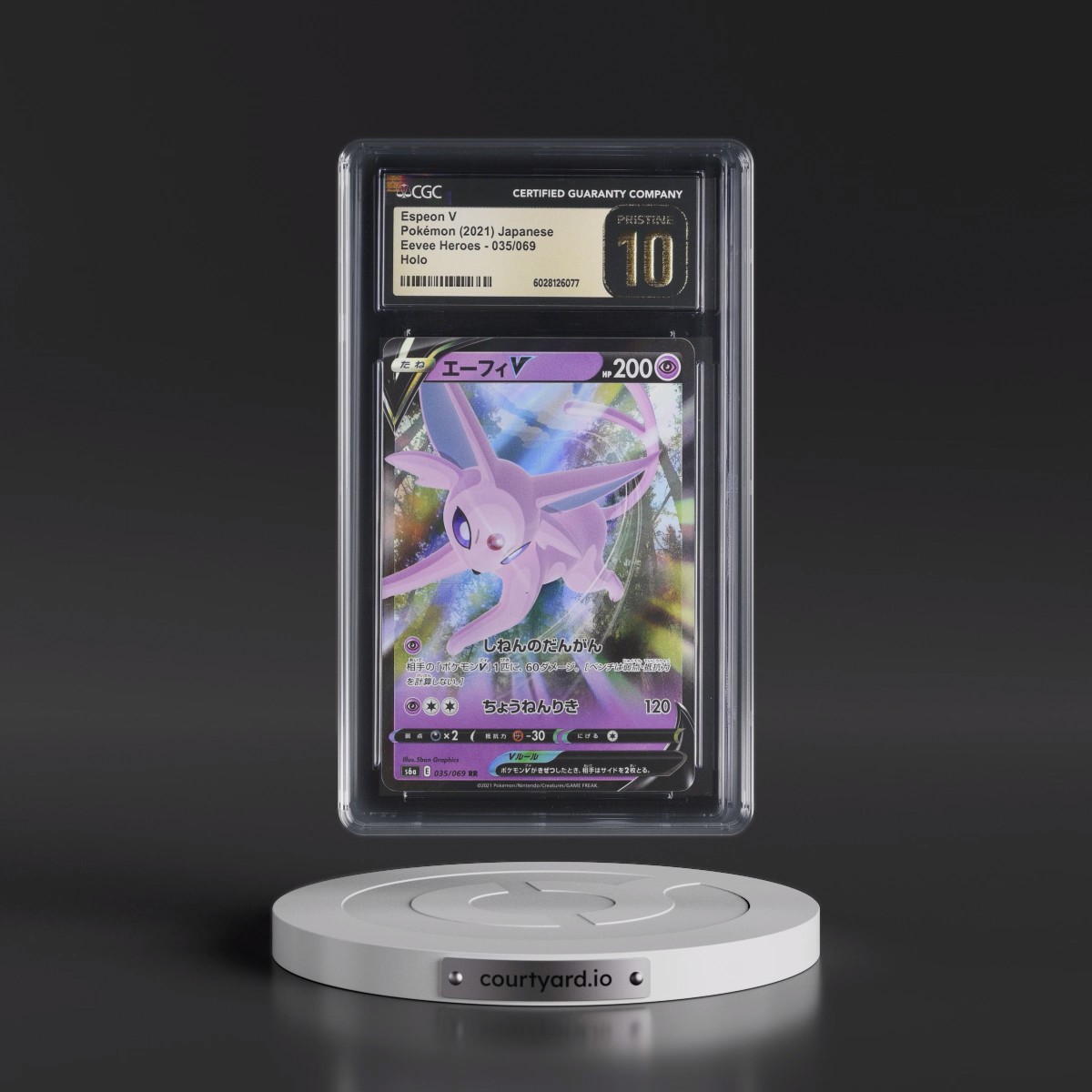 2021 Eevee Heroes #035/069 Espeon V - Holo (CGC 10 PRISTINE)