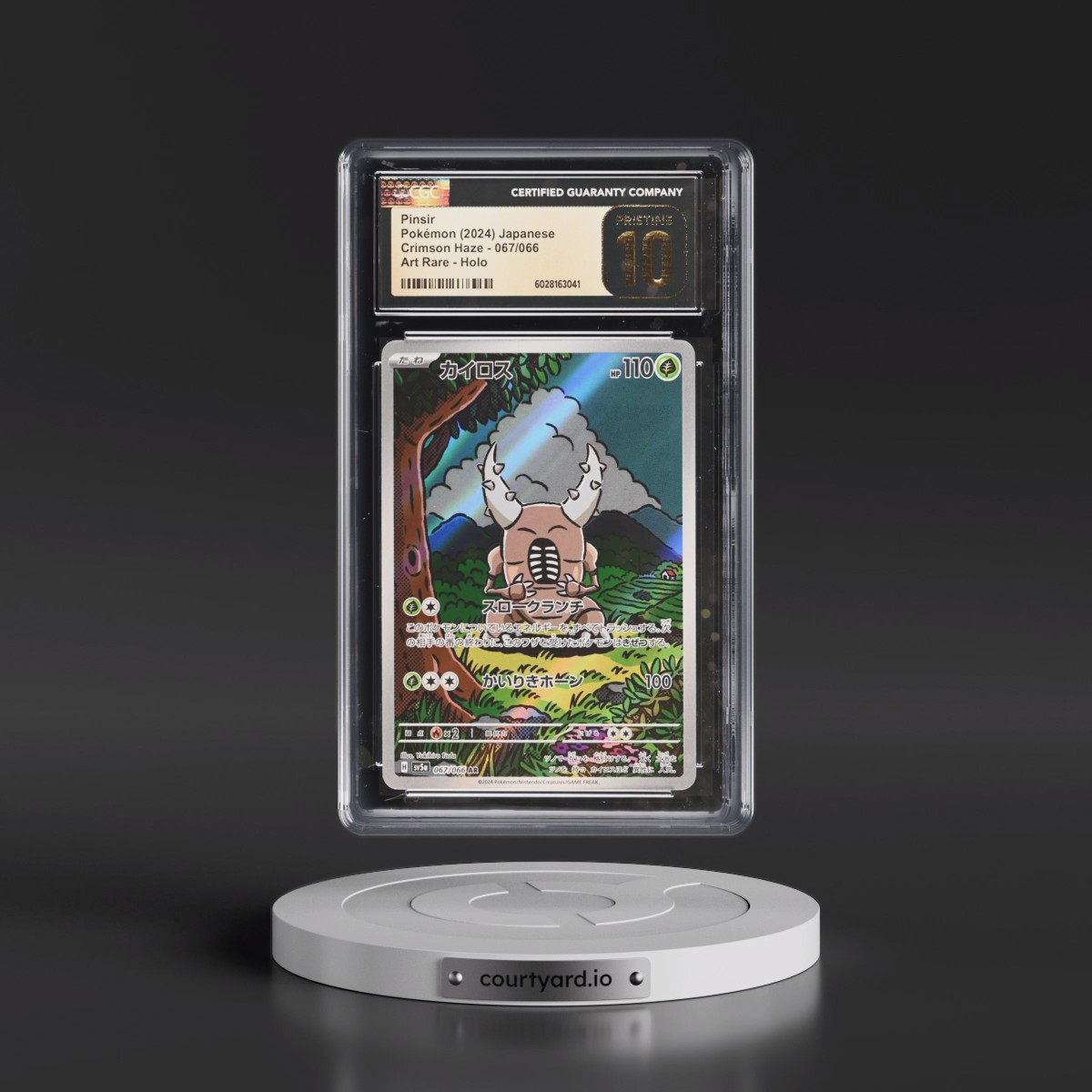 2024 Crimson Haze #067/066 Pinsir - Art Rare Holo (CGC 10 PRISTINE)