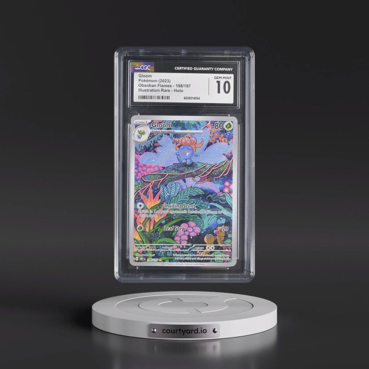 2023 Obsidian Flames - OBF EN #198/197 Gloom - Illustration Rare Holo (CGC 10 GEM MINT)
