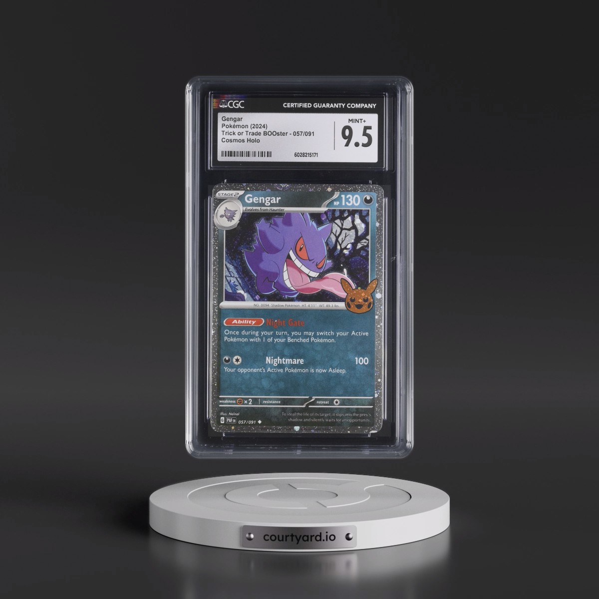 2024 Trick or Trade BOOster (2024) #057/091 Gengar - Holo (CGC 9.5 MINT+)