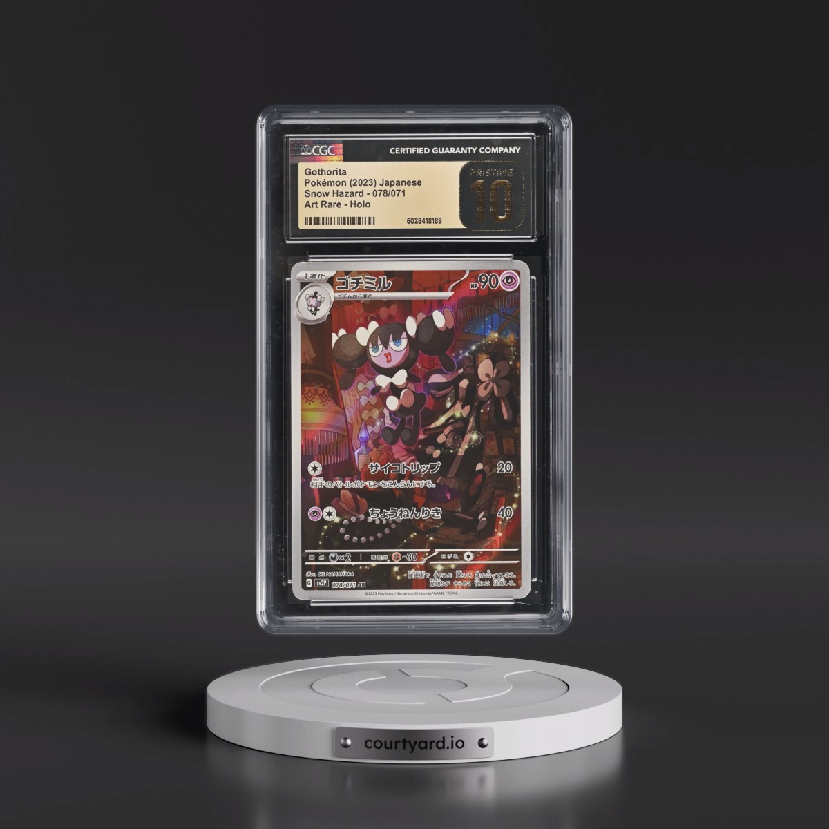 2023 Snow Hazard #078/071 Gothorita - Art Rare Holo (CGC 10 PRISTINE)