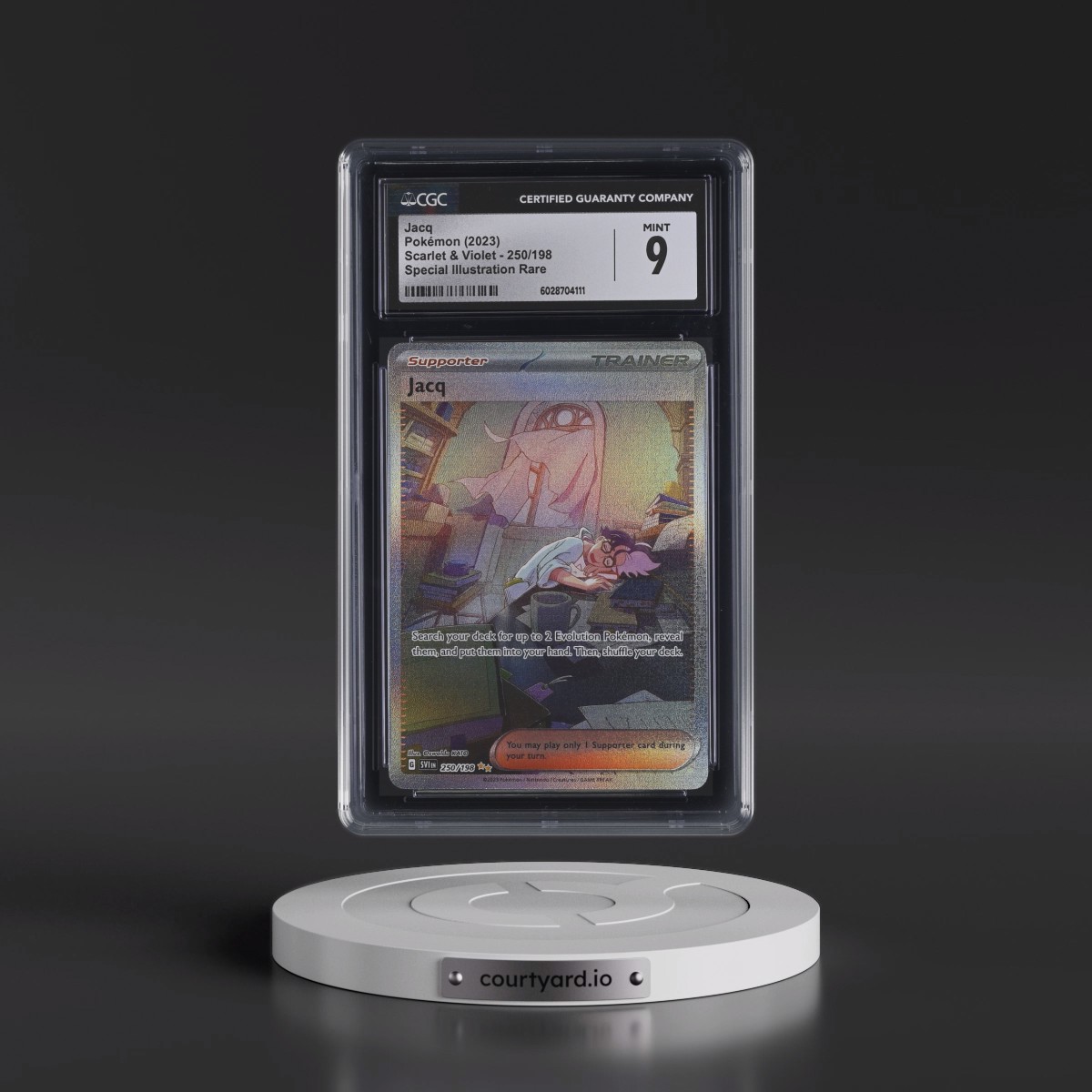 2023 Scarlet & Violet #250/198 Jacq - Special Illustration Rare (CGC 9 MINT)