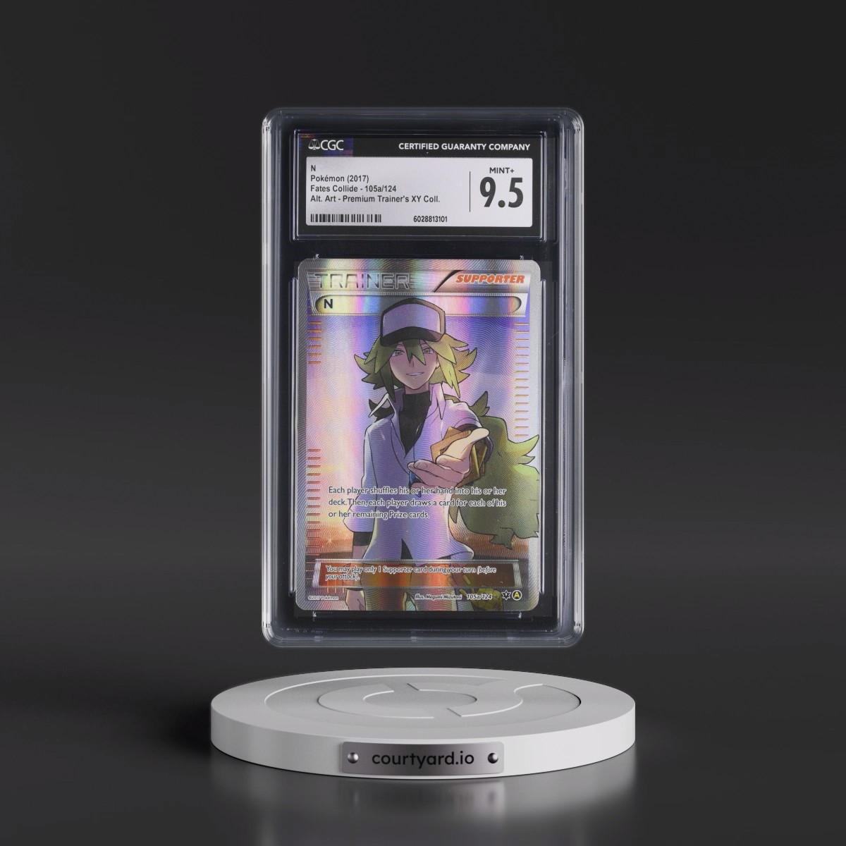 2017 Pokémon Premium Trainer XY Collection Promo #105a N - Full Art (CGC 9.5 MINT+)