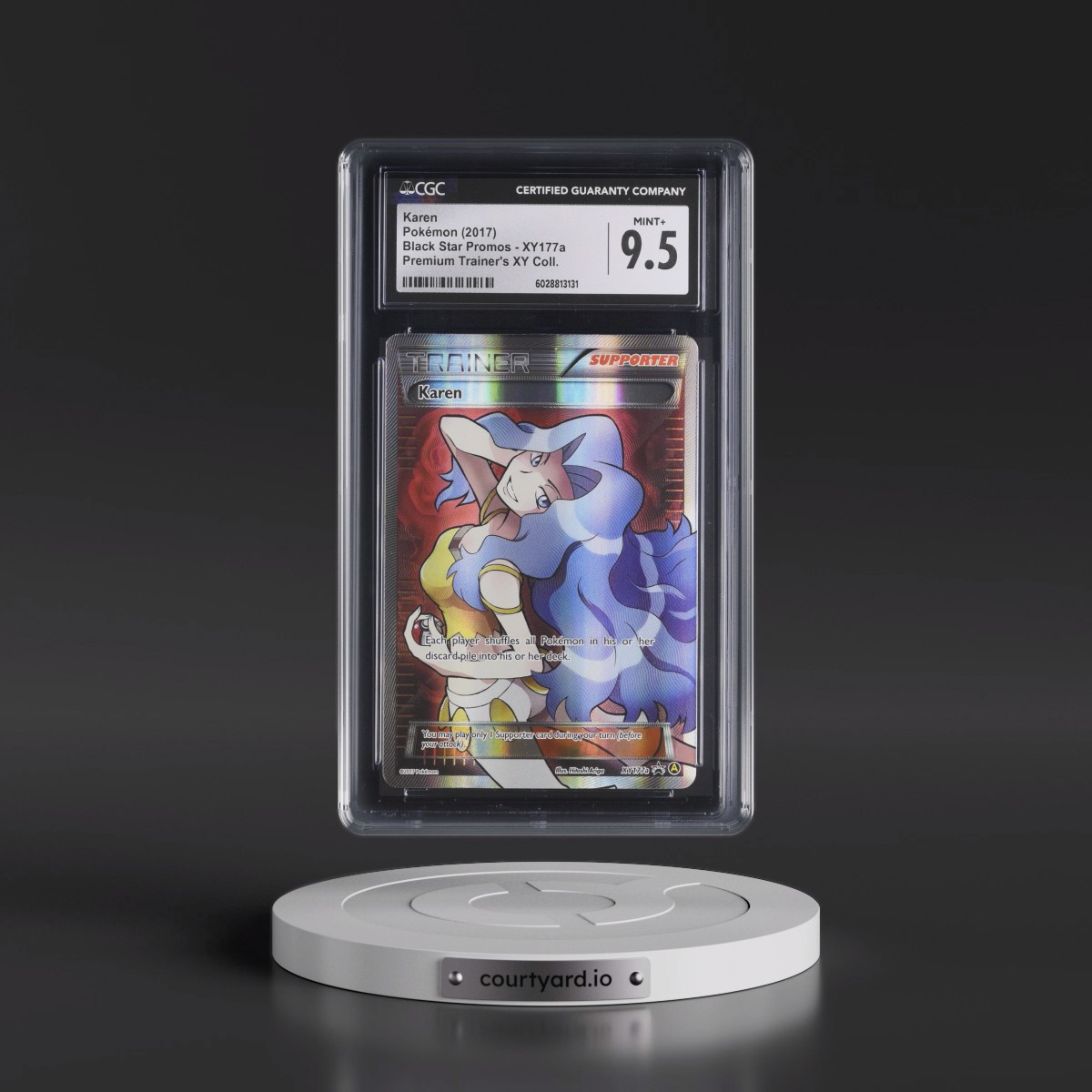 2013 Black Star Promos #XY177a Karen - Premium Trainer's XY Collection (Coll.) (CGC 9.5 MINT+)