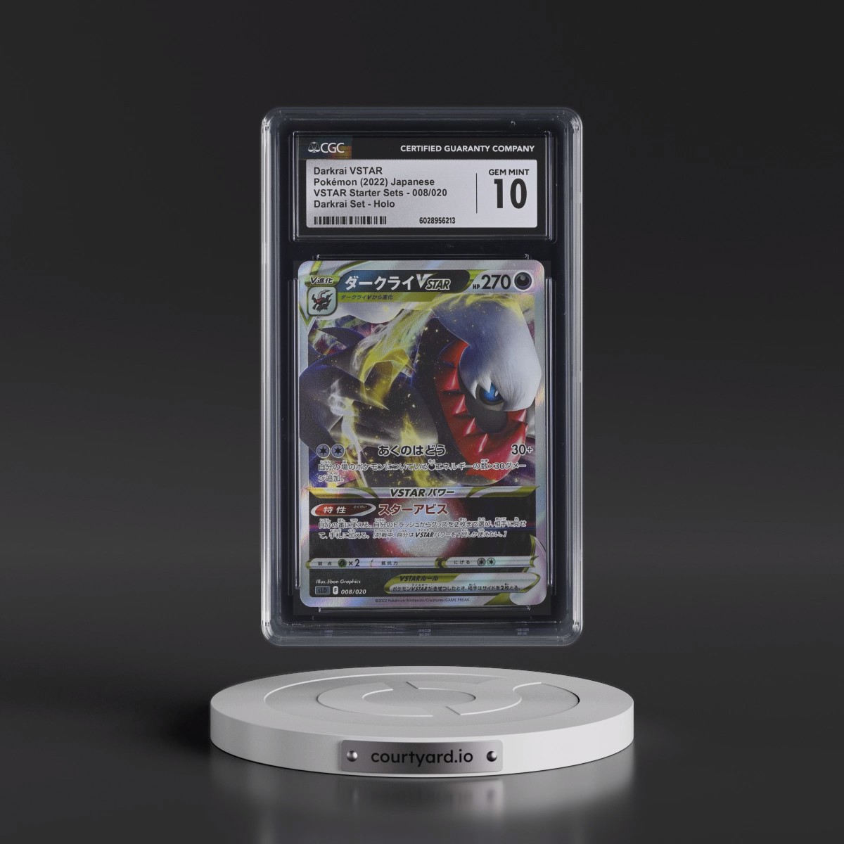 2022 VSTAR Starter Sets #008/020 Darkrai VSTAR - Darkrai VSTAR Set Holo (CGC 10 GEM MINT)