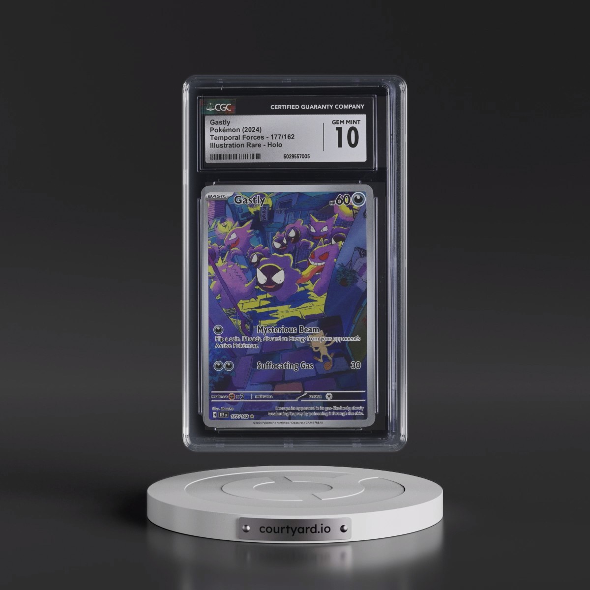 2023 Temporal Forces - TEF EN #177/162 Gastly - Illustration Rare Holo (CGC 10 GEM MINT)