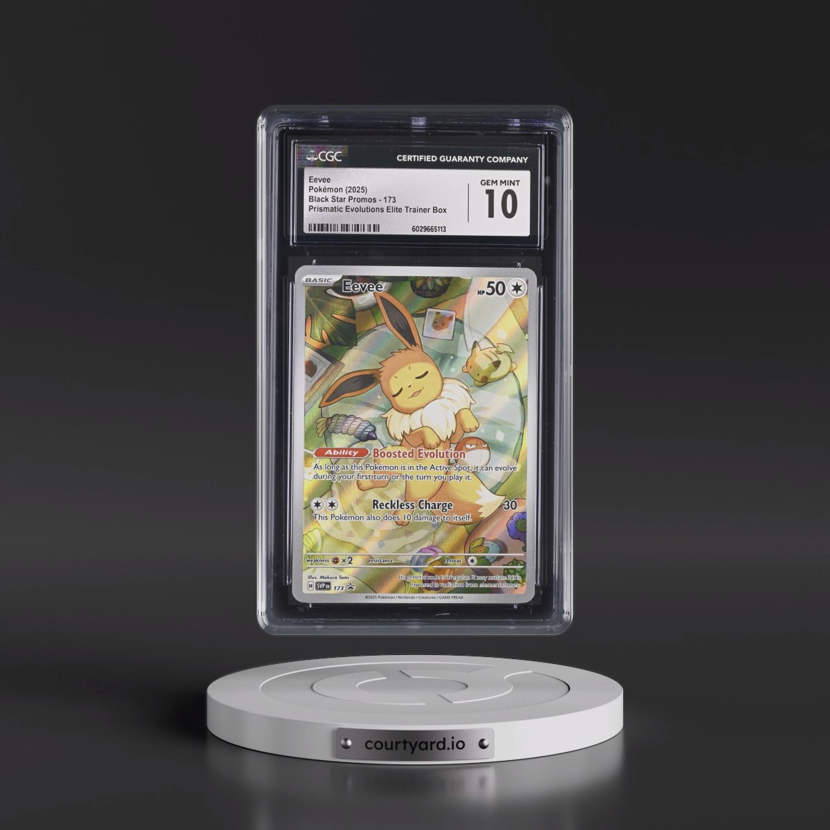 2023 Black Star Promos - Scarlet & Violet SVP EN #173 Eevee - Prismatic Evolutions Elite Trainer Box (Holo) (CGC 10 GEM MINT)