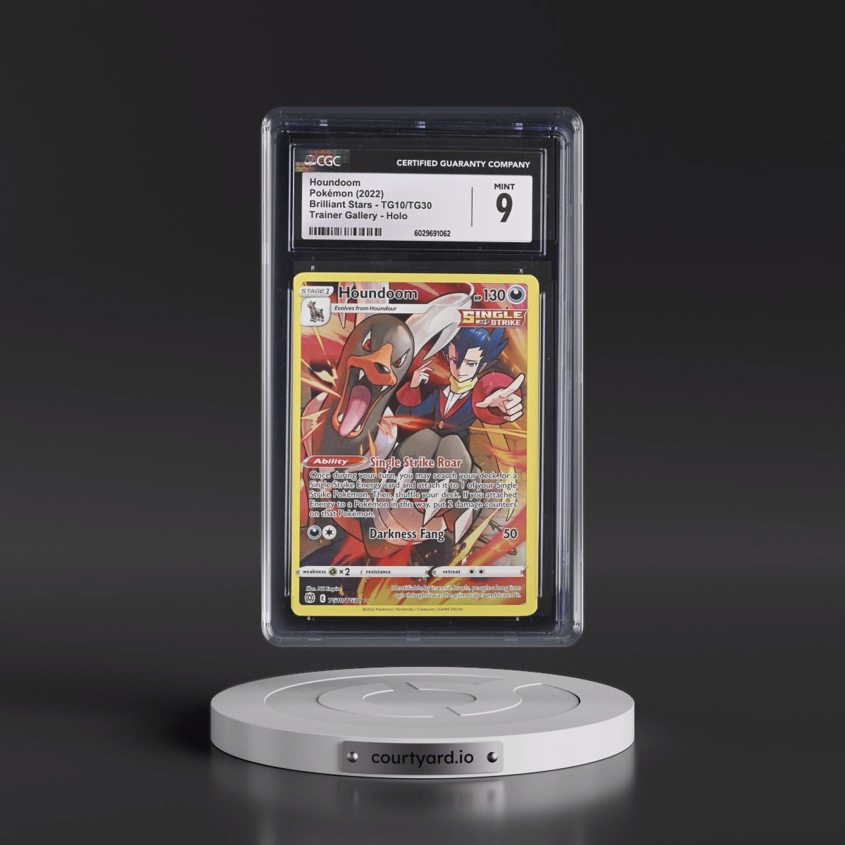 2022 Brilliant Stars #TG10/TG30 Houndoom - Trainer Gallery Holo (CGC 9 MINT)