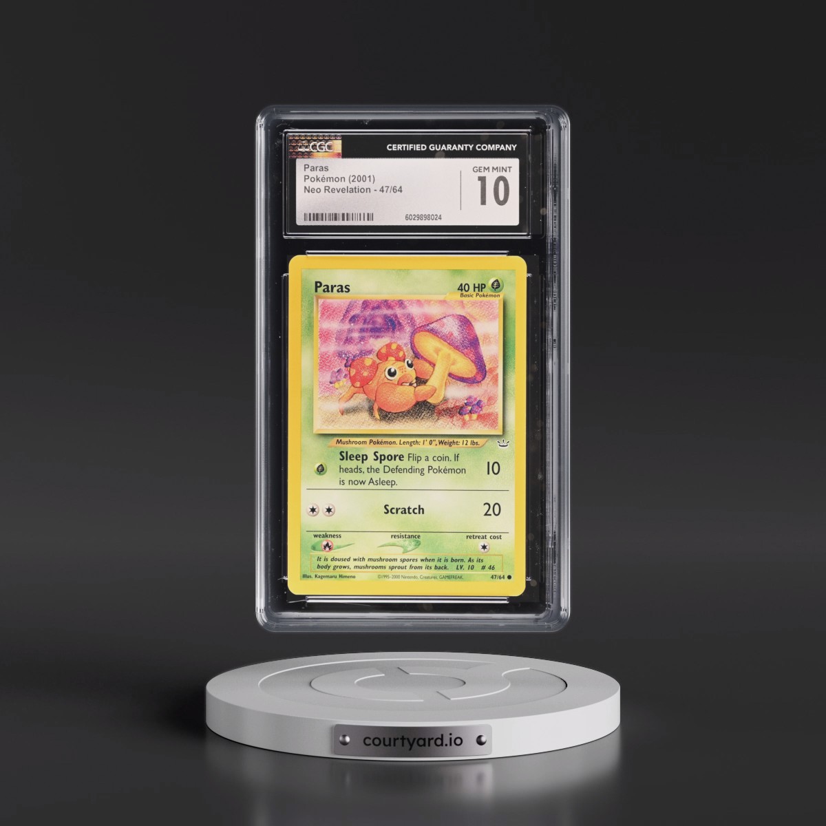2001 Neo Revelation Paras #47/64 CGC 10