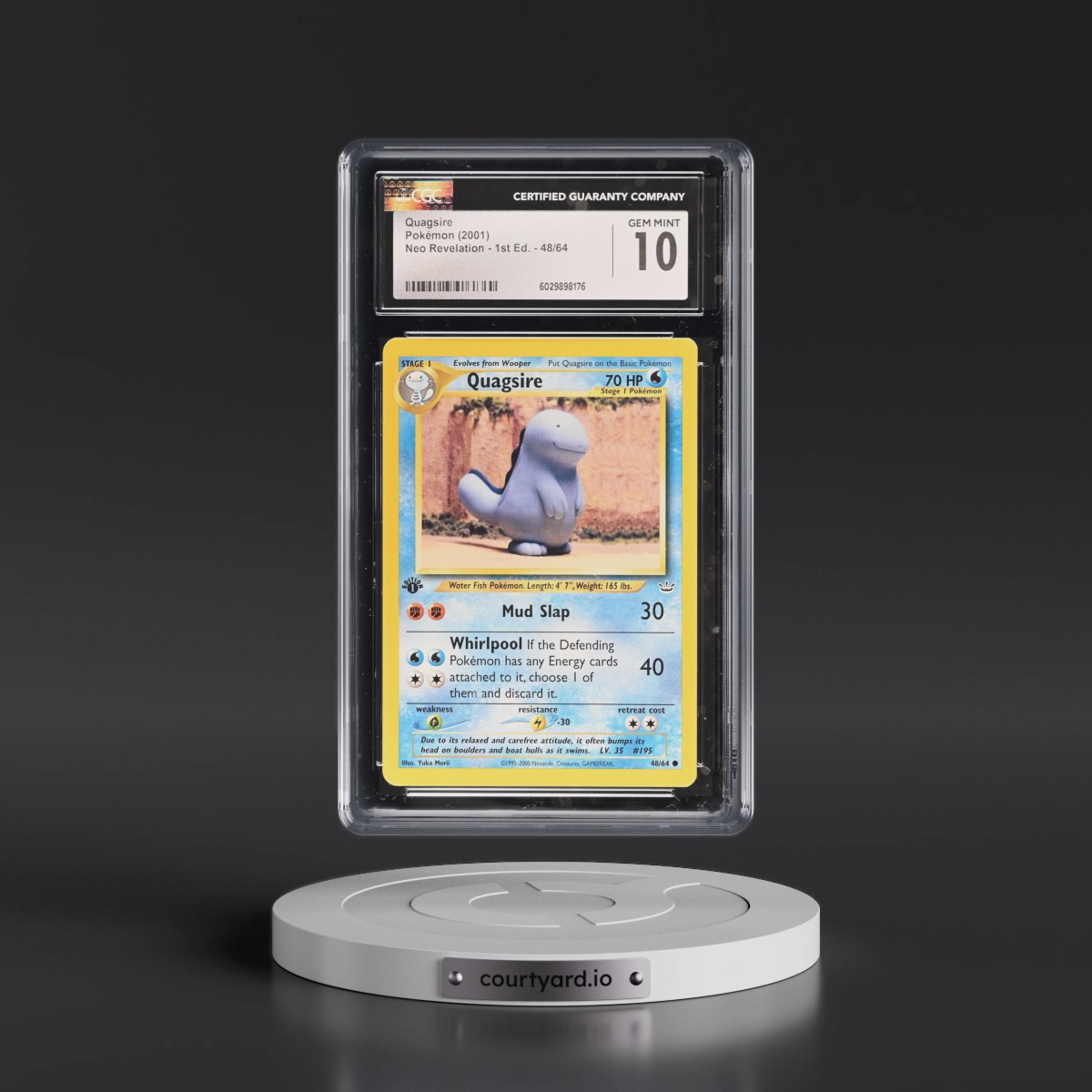 2001 Neo Revelation #48/64 Quagsire - 1st Edition (CGC 10 GEM MINT)