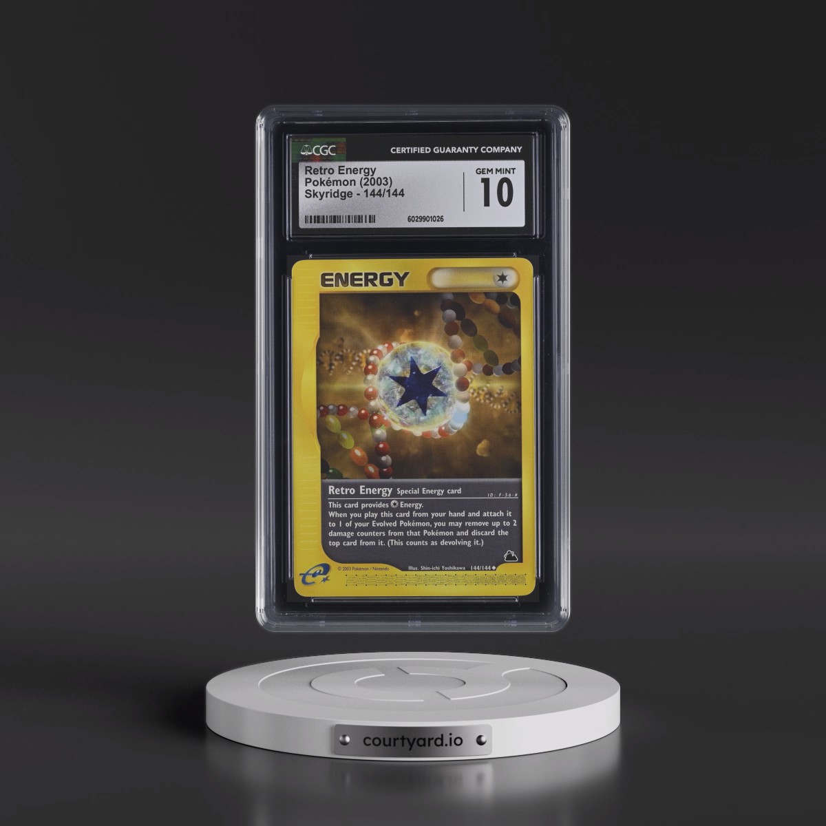2003 Skyridge #144/144 Retro Energy (CGC 10 GEM MINT)