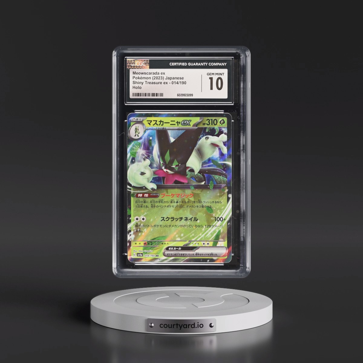 2023 Shiny Treasure ex #014/190 Meowscarada ex - Holo (CGC 10 GEM MINT)