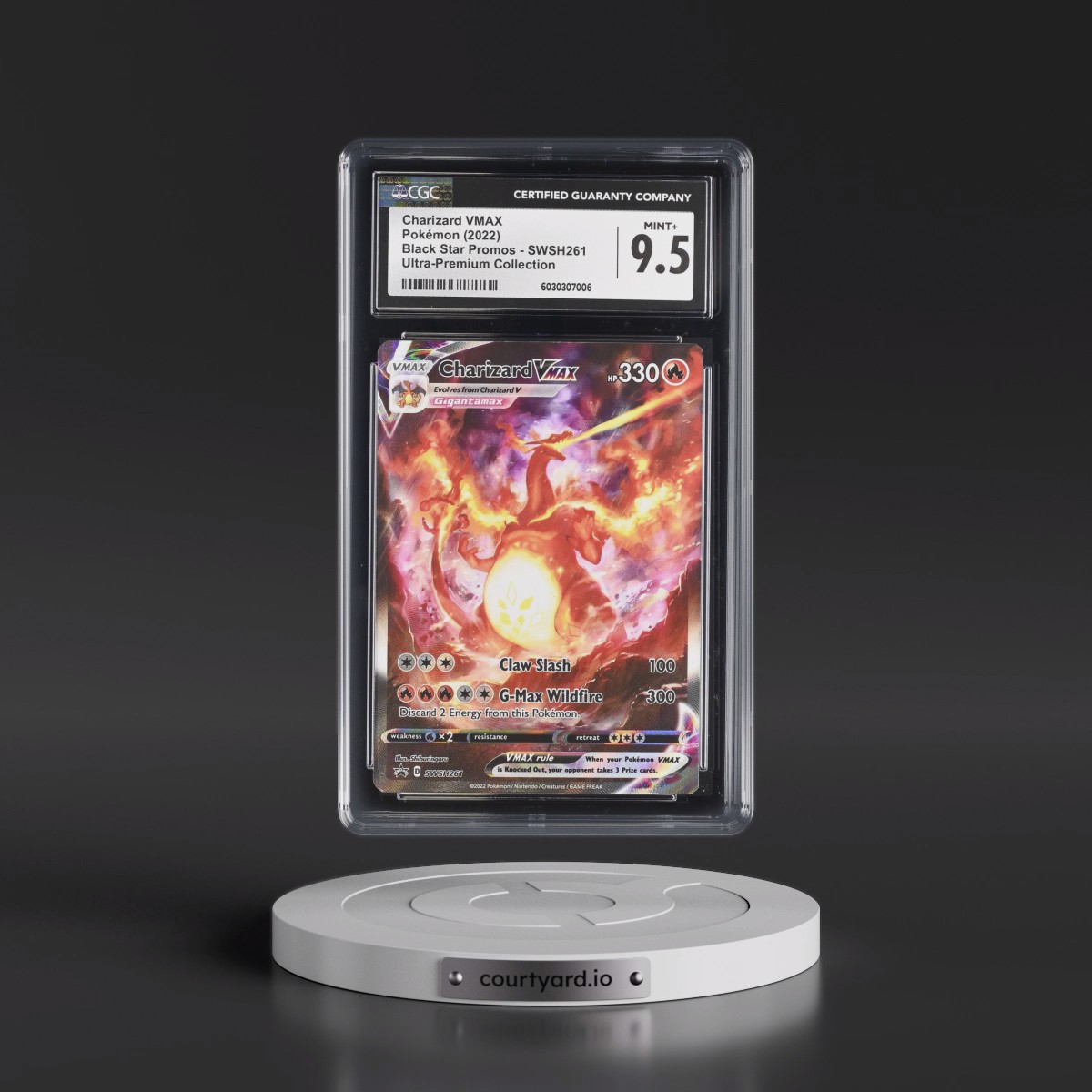 2017 Black Star Promos - Sword & Shield #SWSH261 Charizard VMAX - Ultra-Premium Collection (Holo) (CGC 9.5 MINT+)