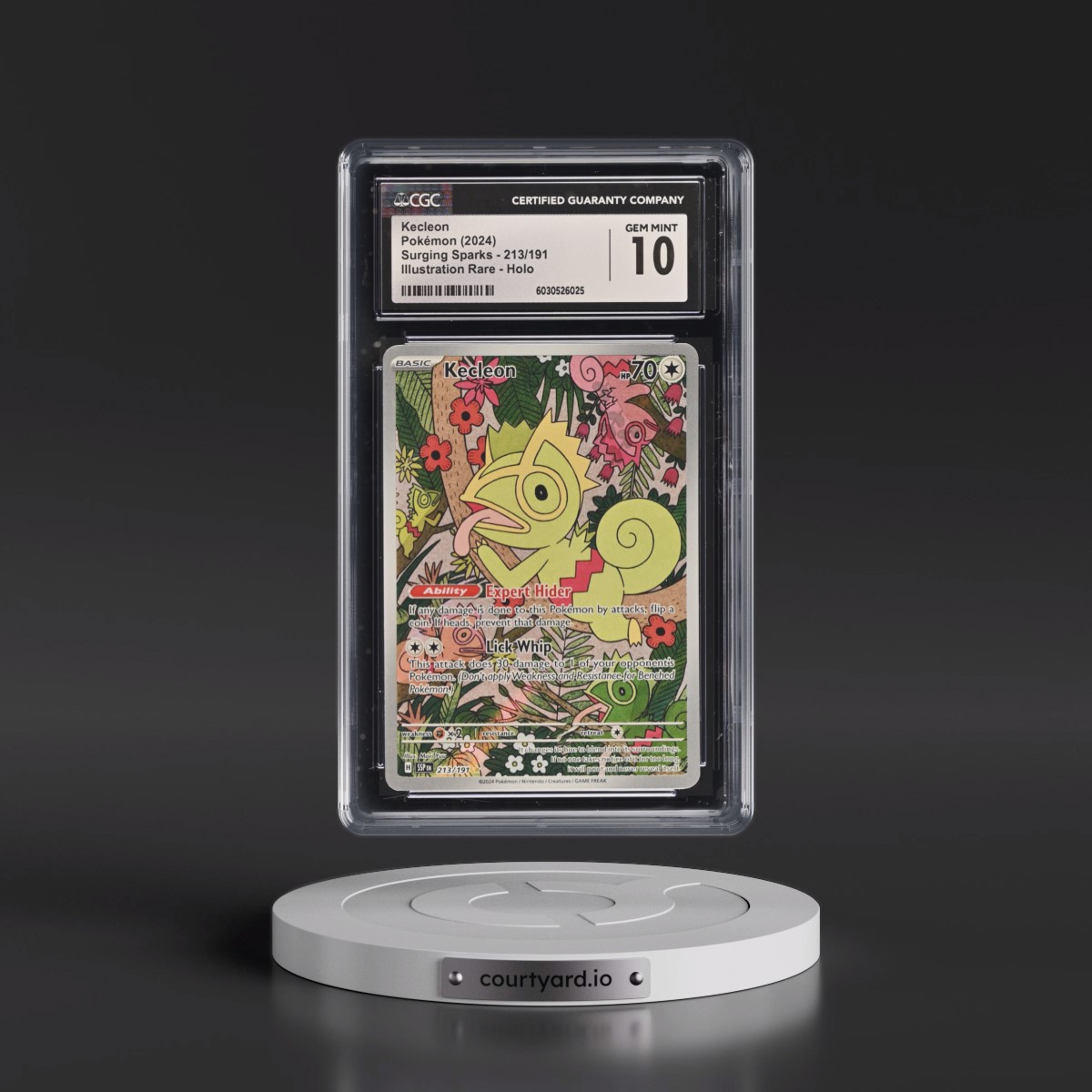 2024 Surging Sparks - SSP EN #213/191 Kecleon - Illustration Rare Holo (CGC 10 GEM MINT)