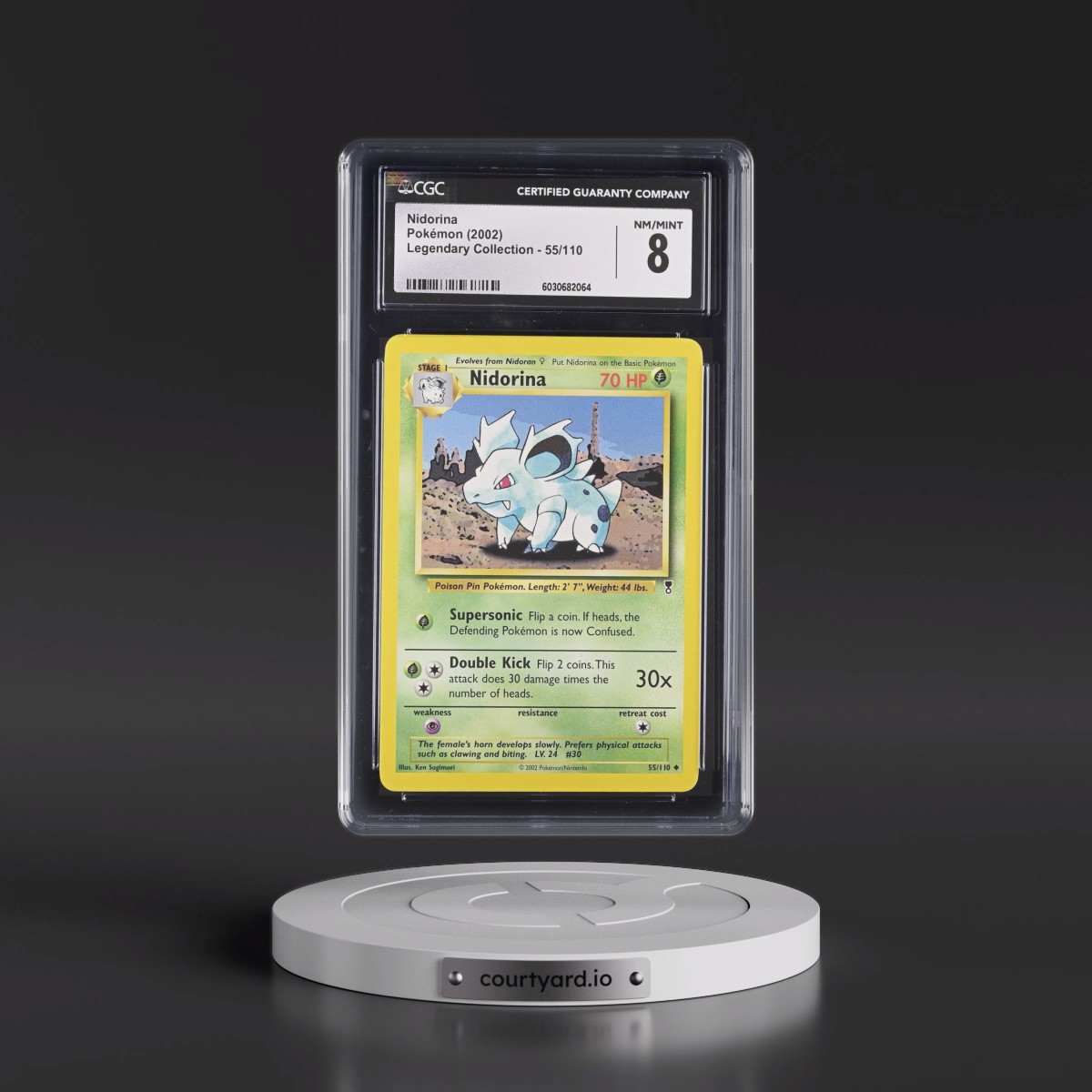 2002 Legendary Collection #55/110 Nidorina (CGC 8 NM-MT)