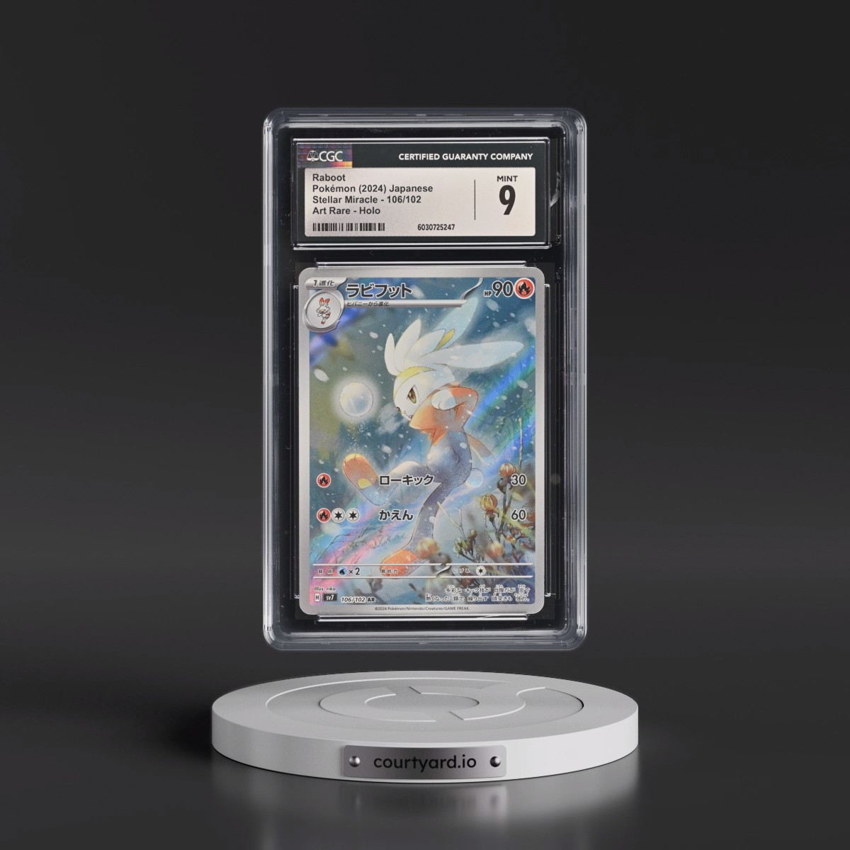 2024 Stellar Miracle #106/102 Raboot - Art Rare Holo (CGC 9 MINT)