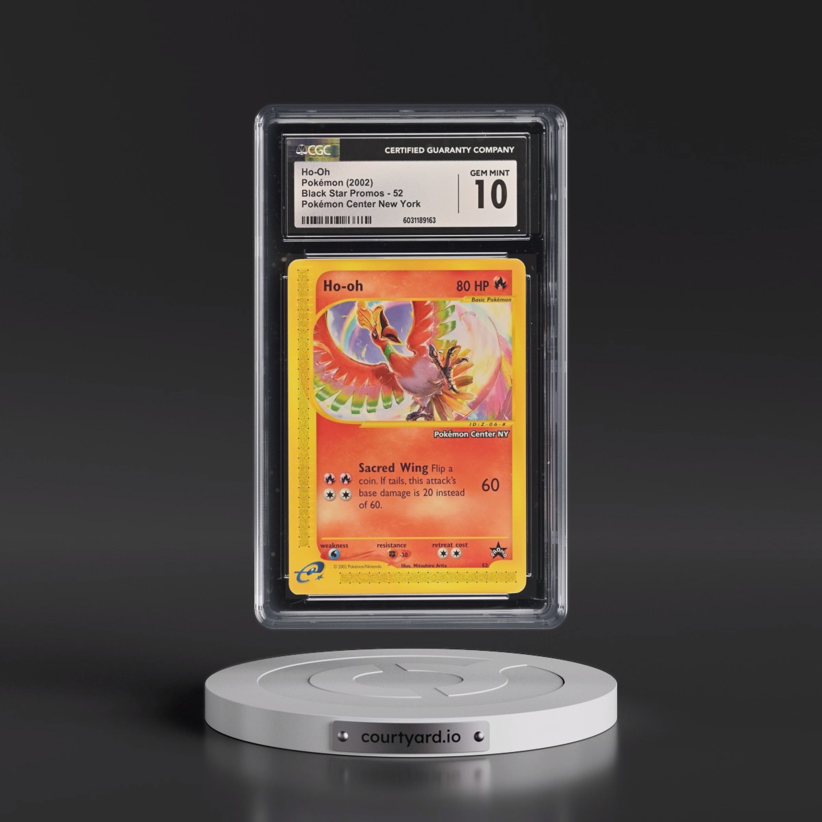 1999 Black Star Promos Ho-Oh - Pokémon Center New York #52 CGC 10