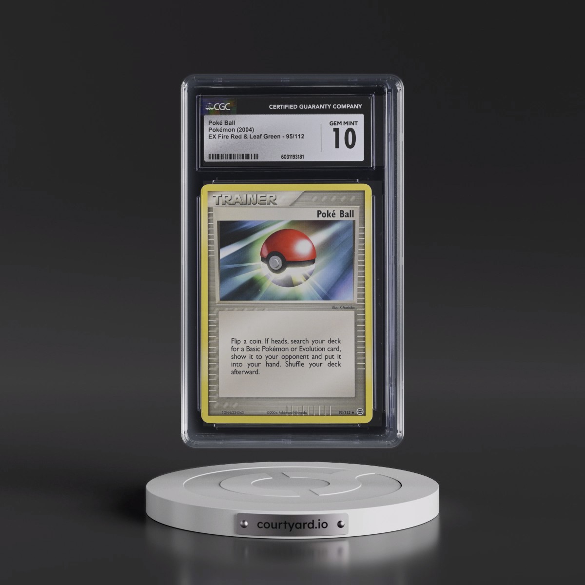 2004 EX Fire Red & Leaf Green #95/112 Poké Ball (CGC 10 GEM MINT)
