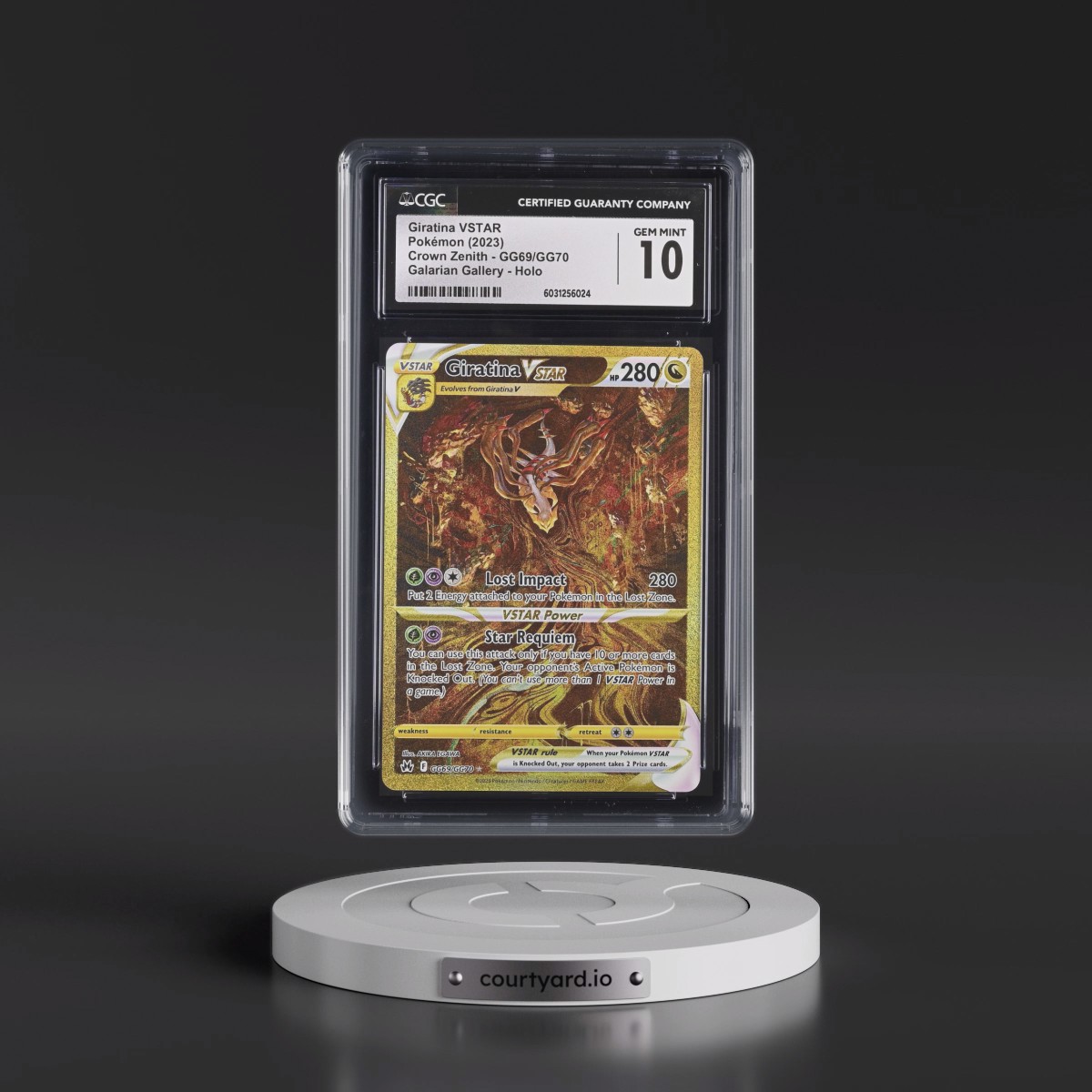 2023 Crown Zenith #GG69/GG70 Giratina VSTAR - Galarian Gallery Holo (CGC 10 GEM MINT)