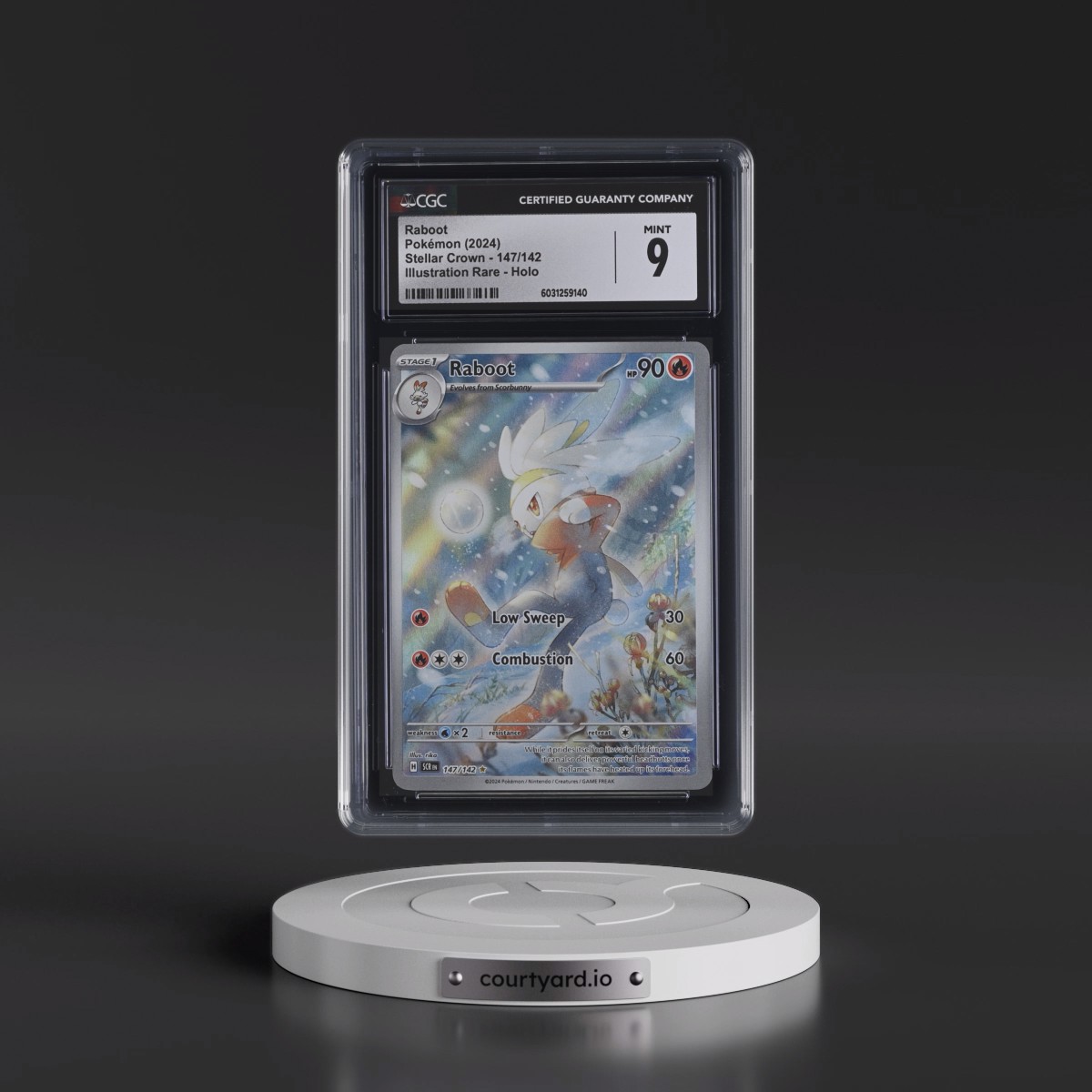 2024 Stellar Crown - SCR EN #147/142 Raboot - Illustration Rare Holo (CGC 9 MINT)