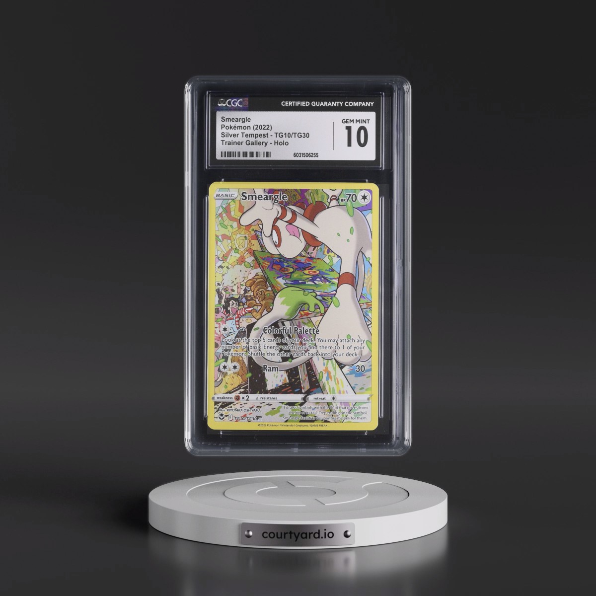 2022 Silver Tempest #TG10/TG30 Smeargle - Trainer Gallery Holo (CGC 10 GEM MINT)