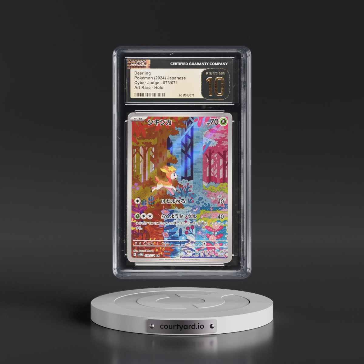 2024 Cyber Judge #073/071 Deerling - Art Rare Holo (CGC 10 PRISTINE)