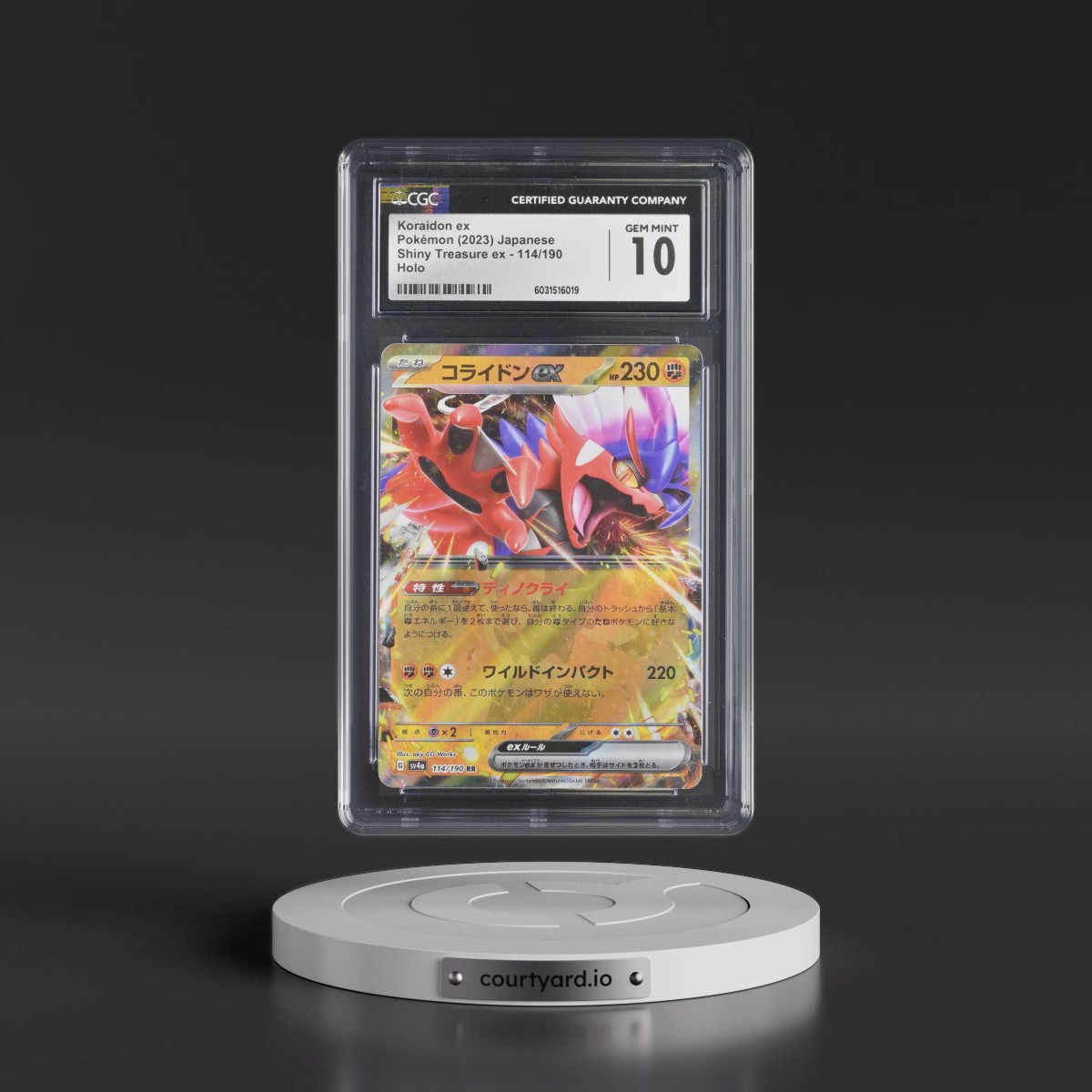 2023 Shiny Treasure ex #114/190 Koraidon ex - Holo (CGC 10 GEM MINT)