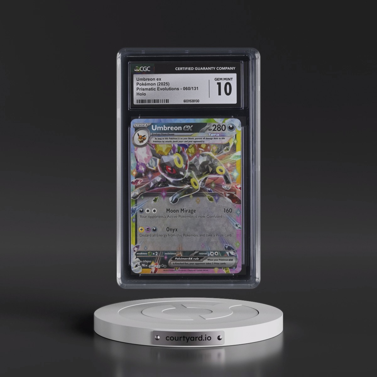 2024 Prismatic Evolutions - PRE EN #060/131 Umbreon ex - Holo (CGC 10 GEM MINT)