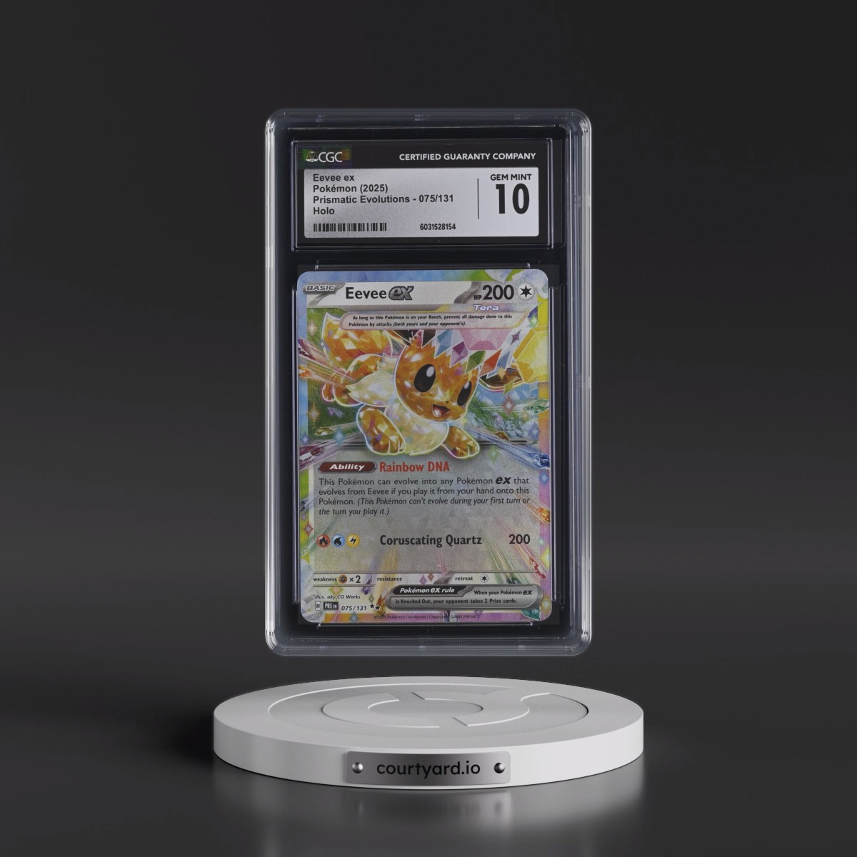 2024 Prismatic Evolutions - PRE EN Eevee ex - Holo #075/131 CGC 10