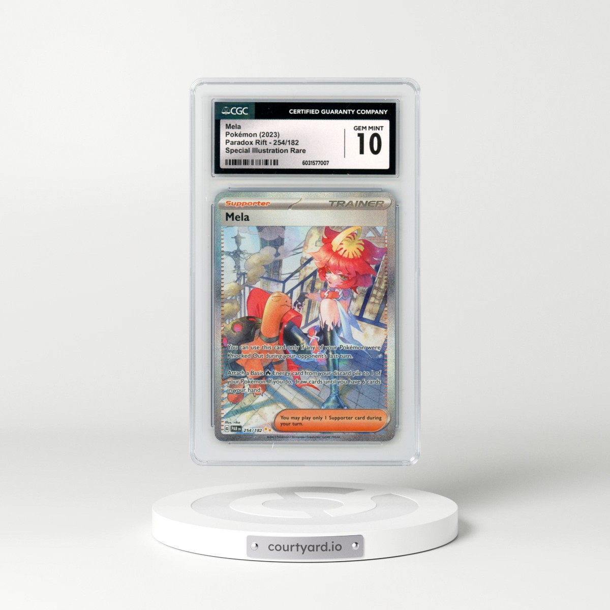 2023 Pokémon Par EN-Paradox Rift #254 Mela - Special Illustration Rare (CGC 10 GEM MINT)