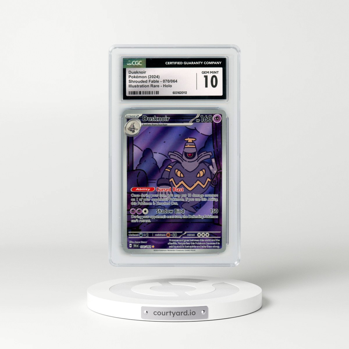 2023 Shrouded Fable - SFA EN #070/064 Dusknoir - Illustration Rare Holo (CGC 10 GEM MINT)