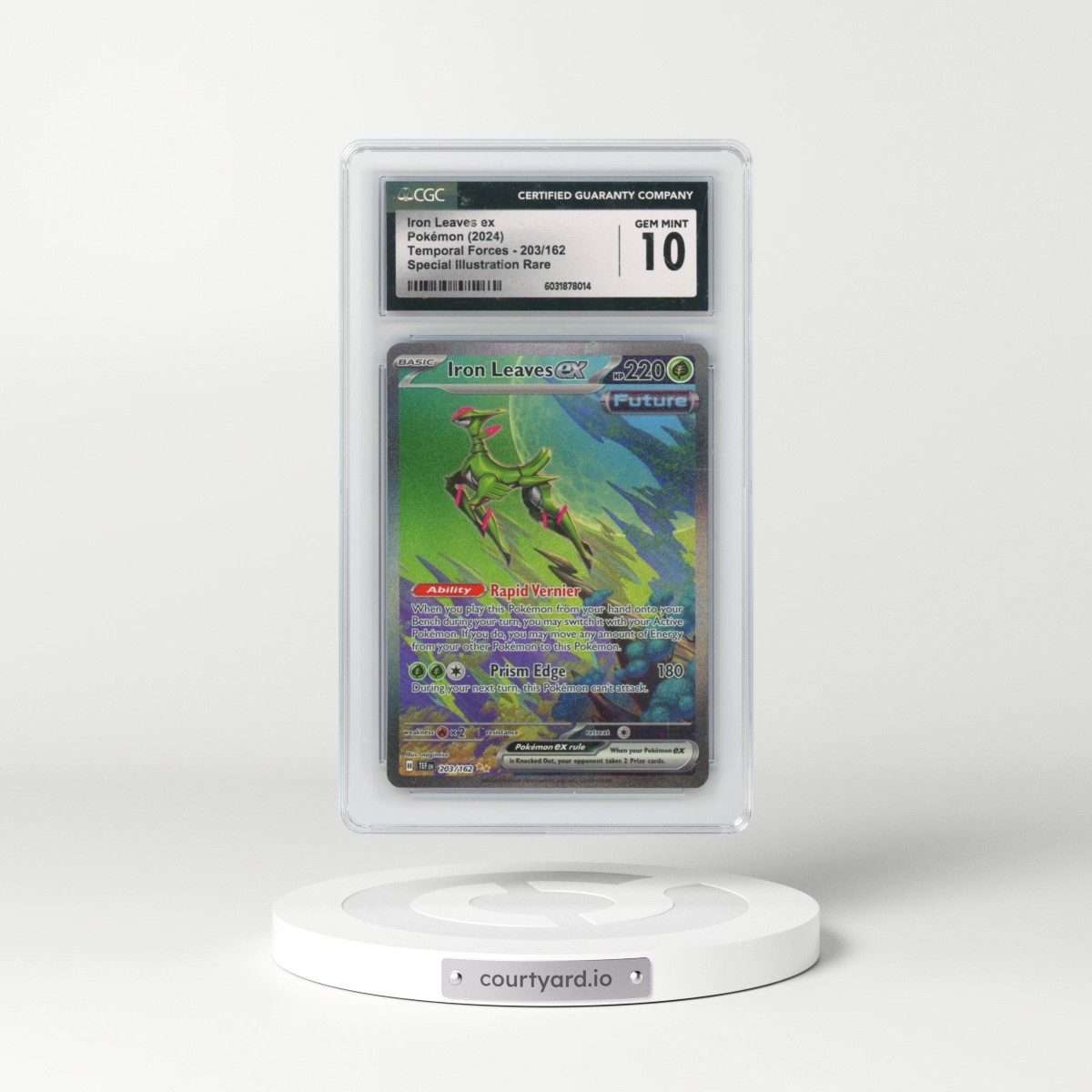 2023 Temporal Forces - TEF EN #203/162 Iron Leaves ex - Special Illustration Rare (CGC 10 GEM MINT)