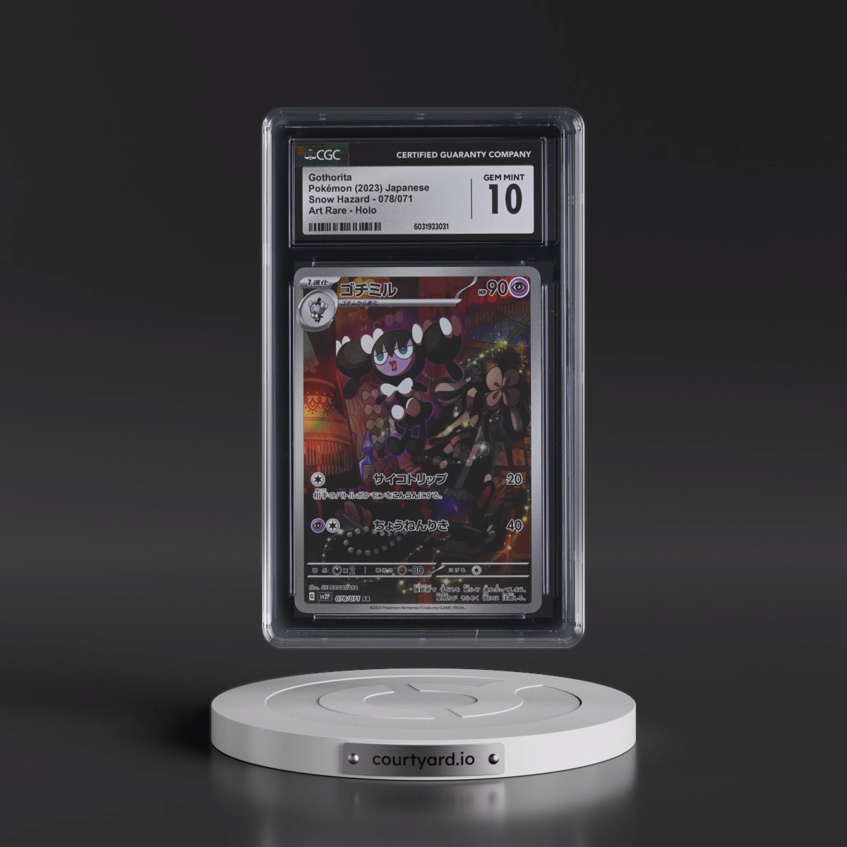 2023 Snow Hazard Gothorita - Art Rare Holo #078/071 CGC 10