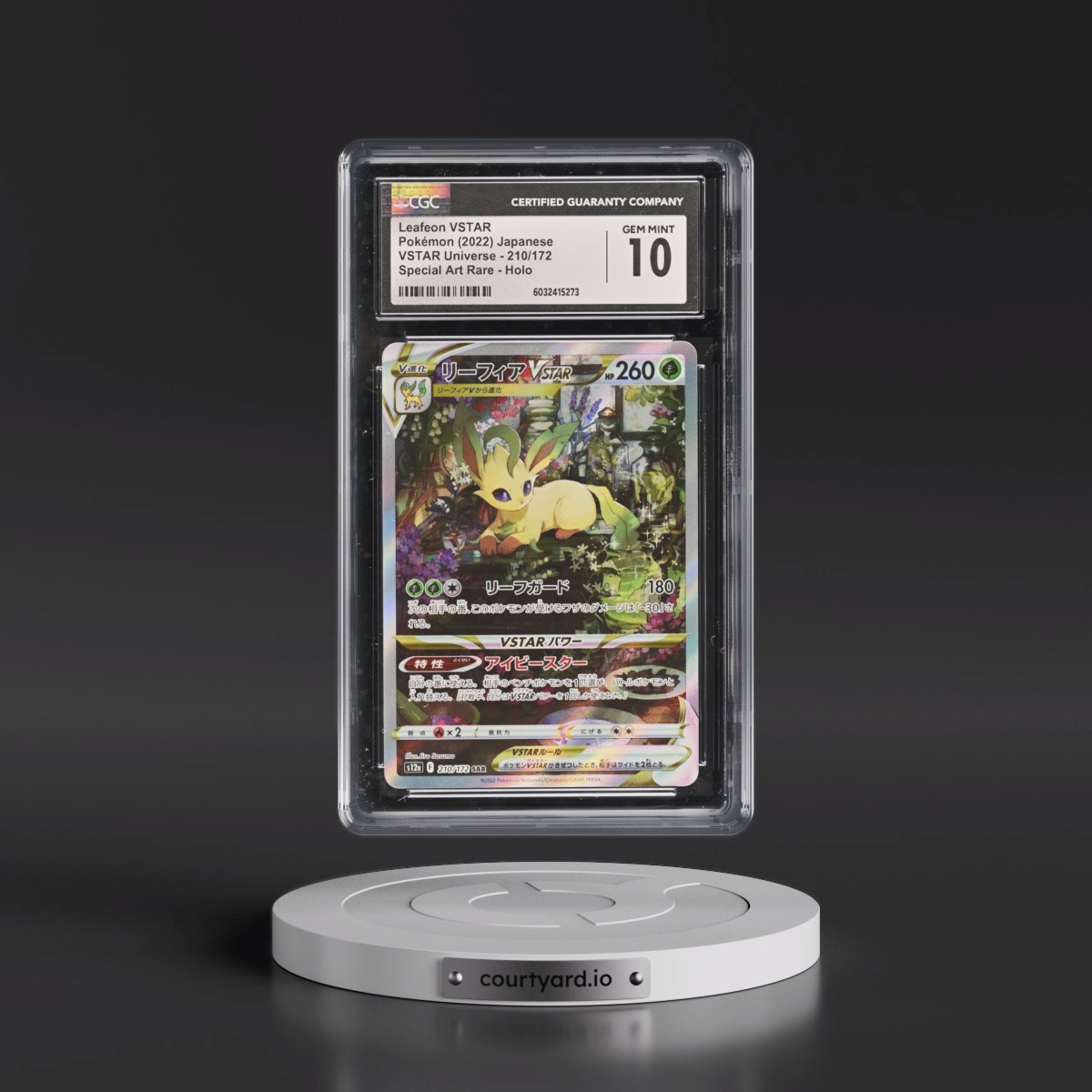 2022 VSTAR Universe #210/172 Leafeon VSTAR - Special Art Rare Holo (CGC 10 GEM MINT)