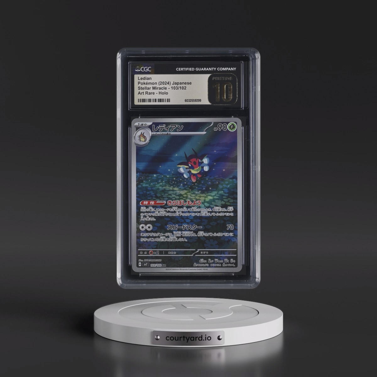 2024 Stellar Miracle #103/102 Ledian - Art Rare Holo (CGC 10 PRISTINE)