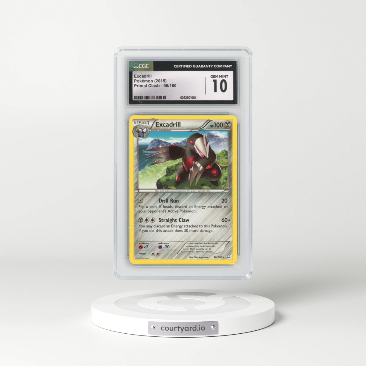 2015 Primal Clash #96/160 Excadrill (CGC 10 GEM MINT)
