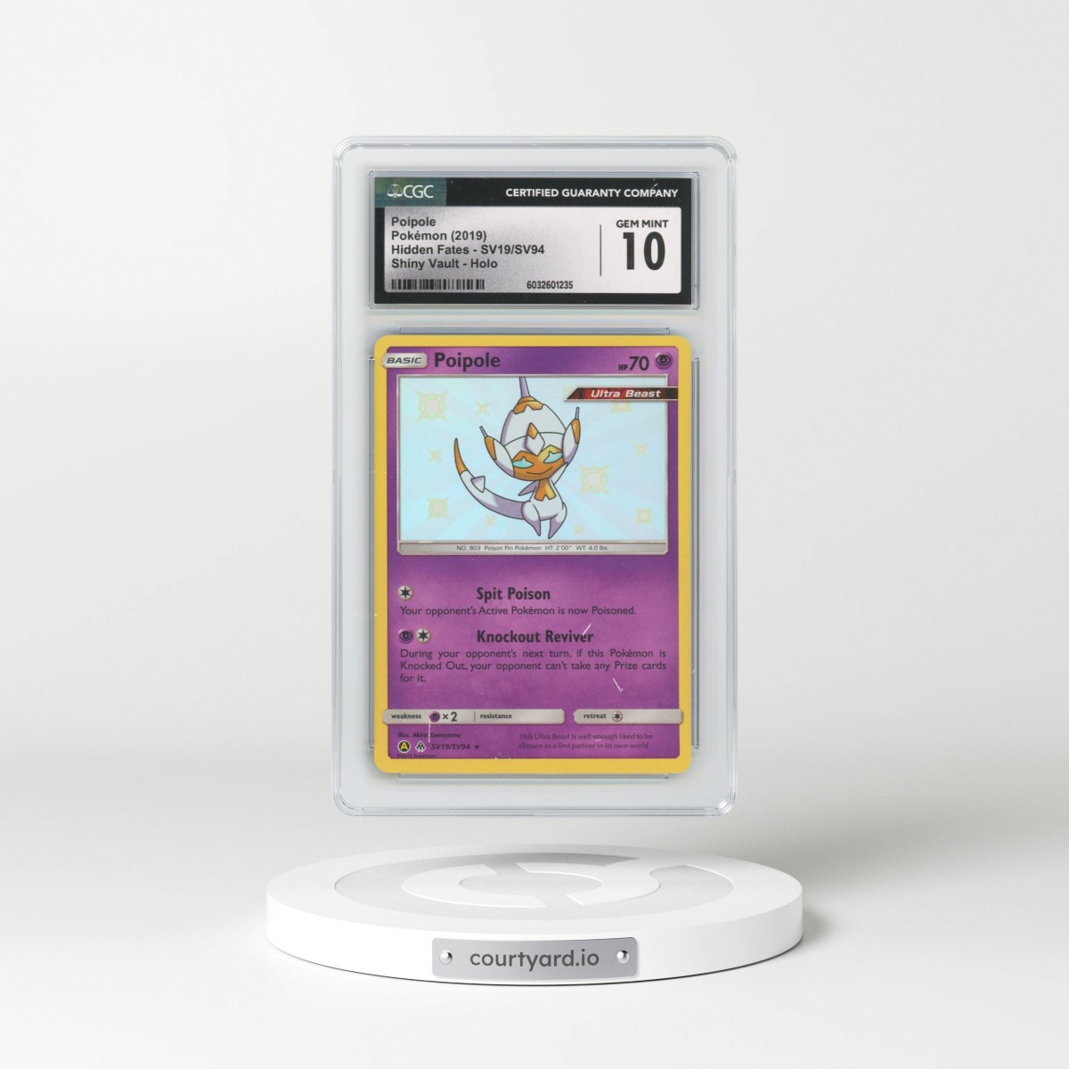 2019 Hidden Fates #SV19/SV94 Poipole - Holo (CGC 10 GEM MINT)