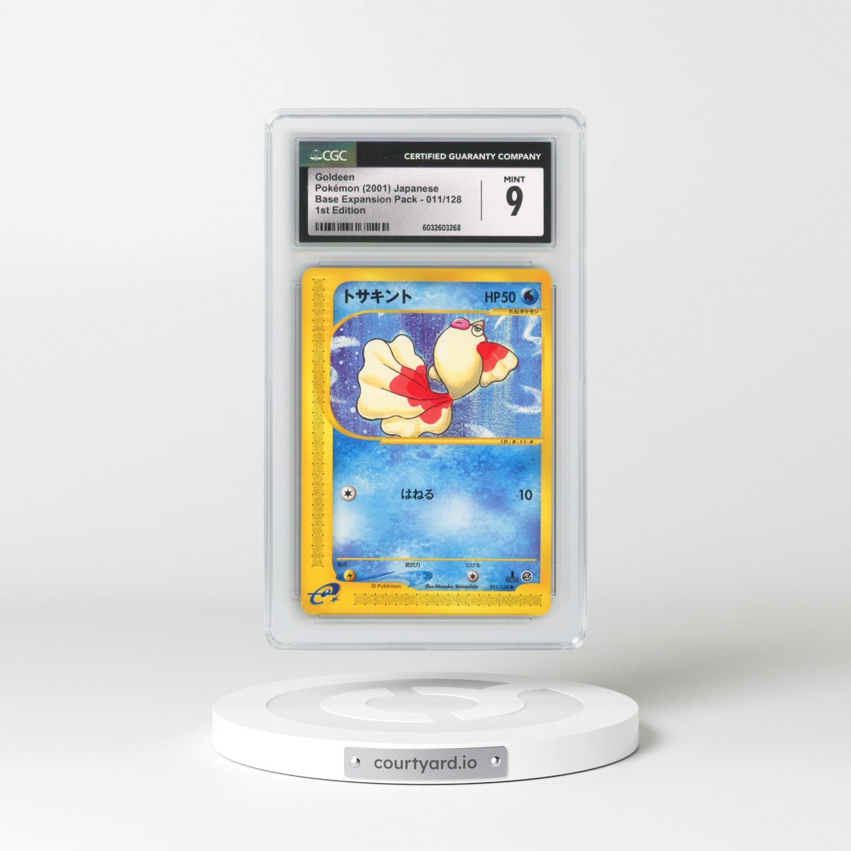 2001 Base Expansion Pack #011/128 Goldeen - 1st Edition (CGC 9 MINT)