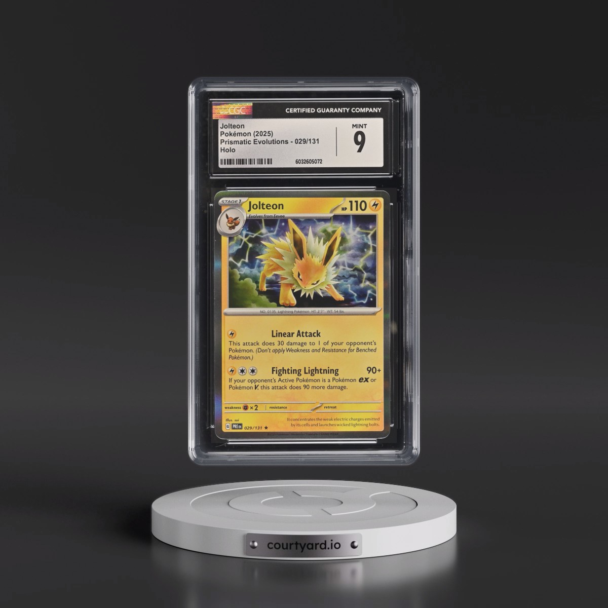 2025 Prismatic Evolutions - PRE EN #029/131 Jolteon - Holo (CGC 9 MINT)