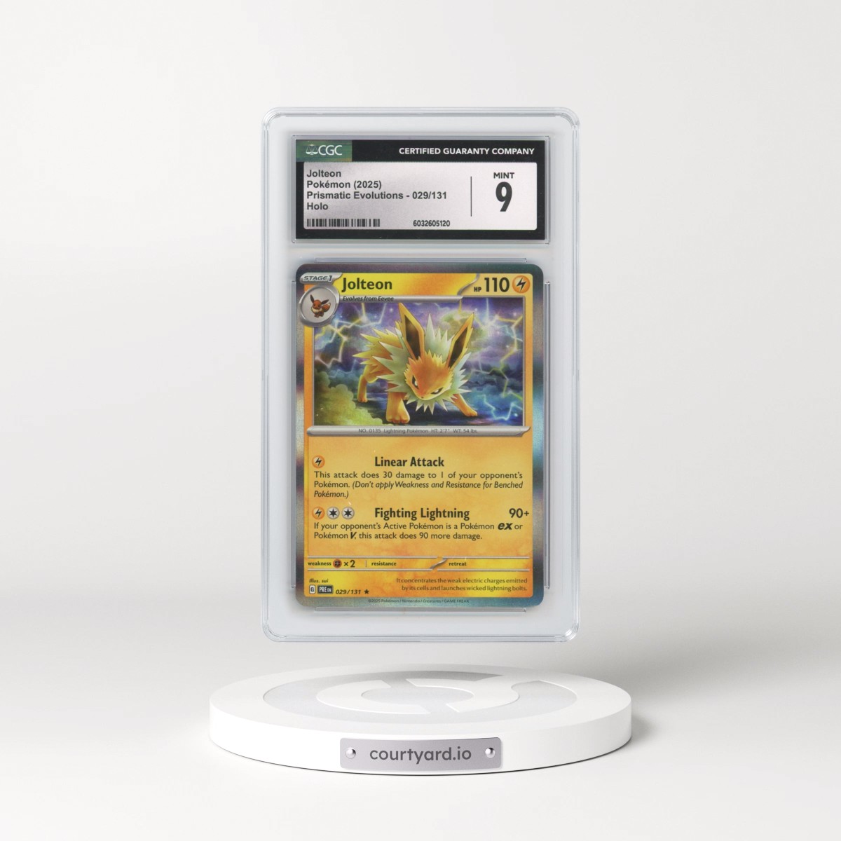2025 Prismatic Evolutions - PRE EN #029/131 Jolteon - Holo (CGC 9 MINT)