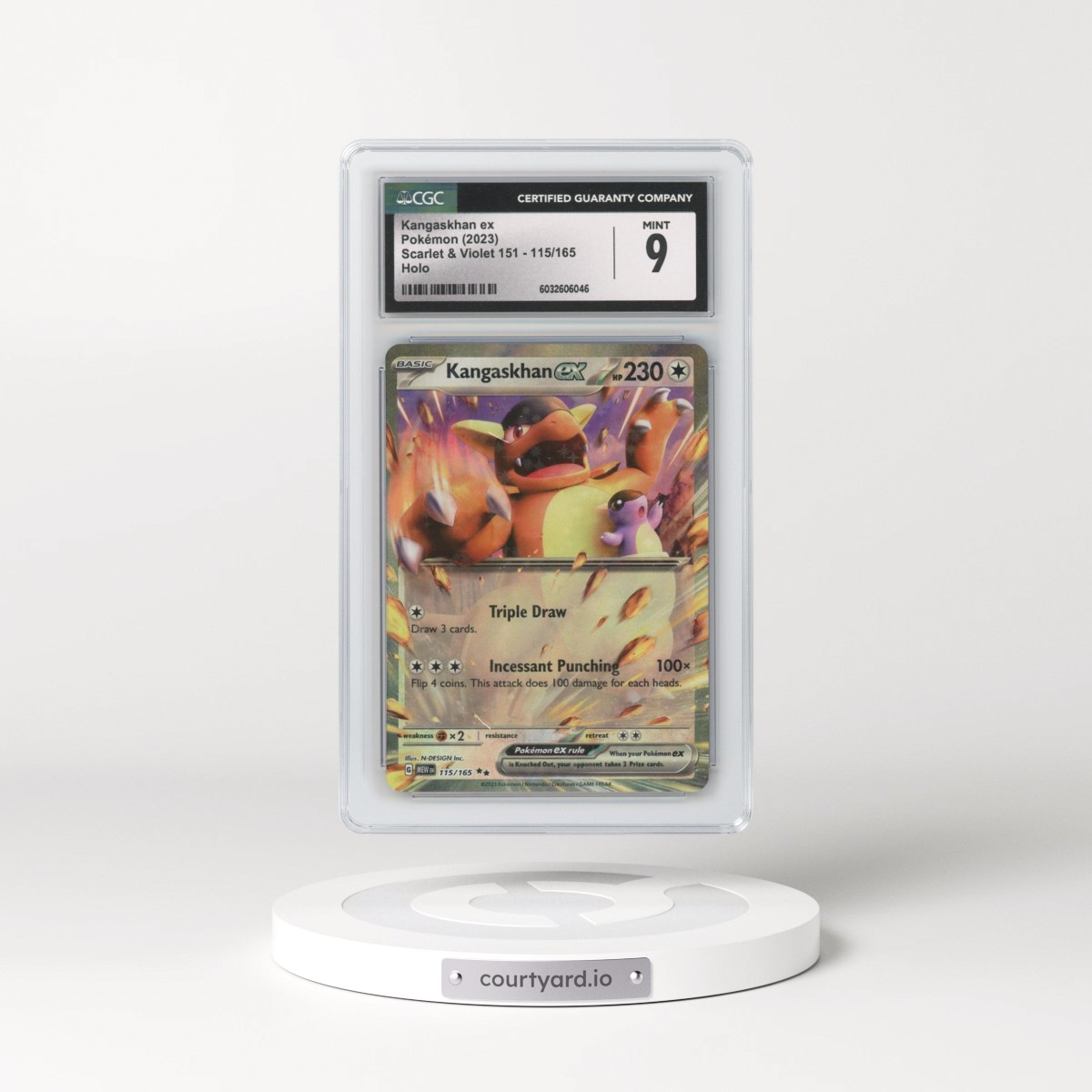 2023 Scarlet & Violet 151 - MEW EN #115/165 Kangaskhan ex (CGC 9 MINT)
