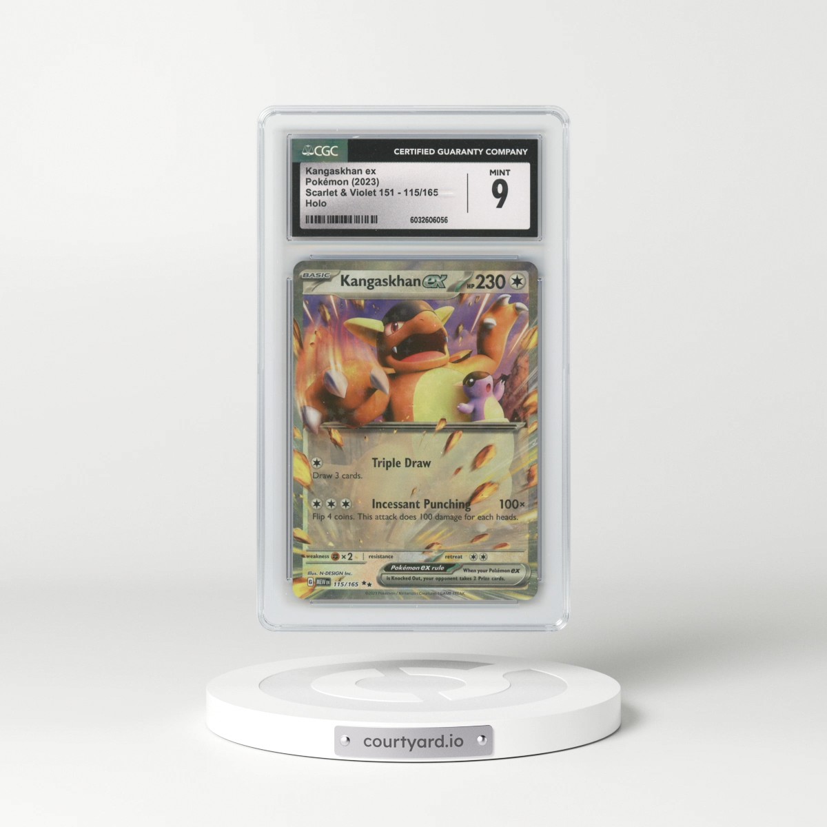 2023 Scarlet & Violet 151 - MEW EN #115/165 Kangaskhan ex (CGC 9 MINT)