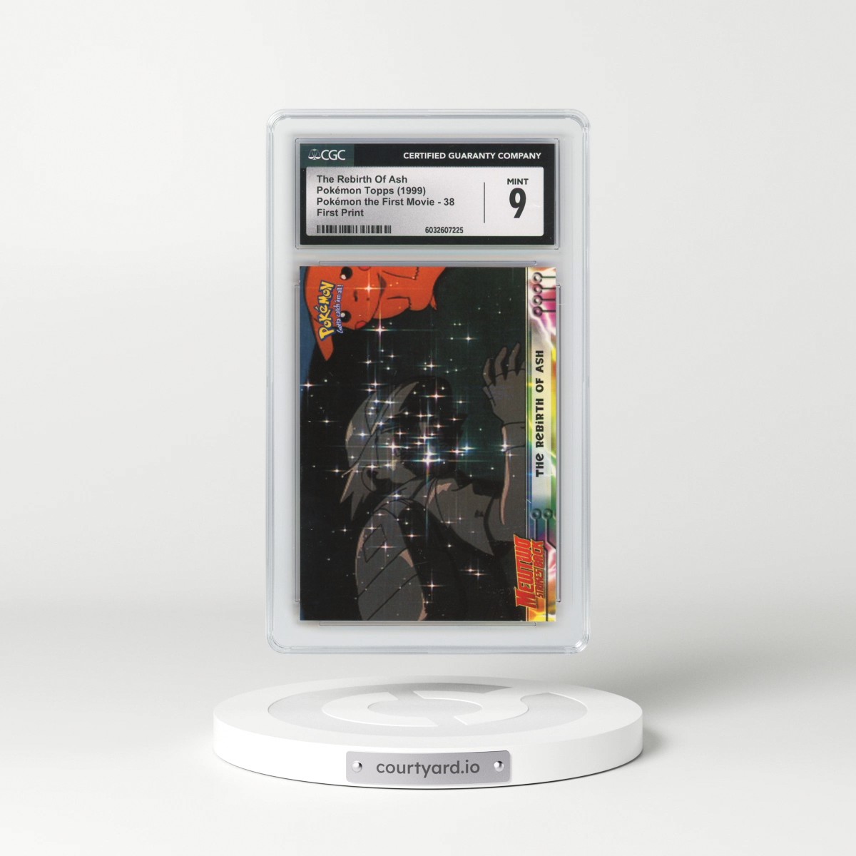 1999 Pokémon the First Movie #38 The Rebirth Of Ash - First Print (Blue Topps Logo) (CGC 9 MINT)