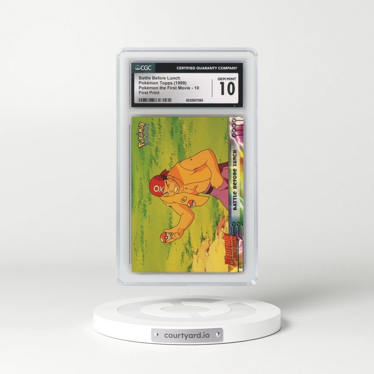 1999 Pokémon the First Movie #10 Battle Before Lunch - First Print (Blue Topps Logo) (CGC 10 GEM MINT)