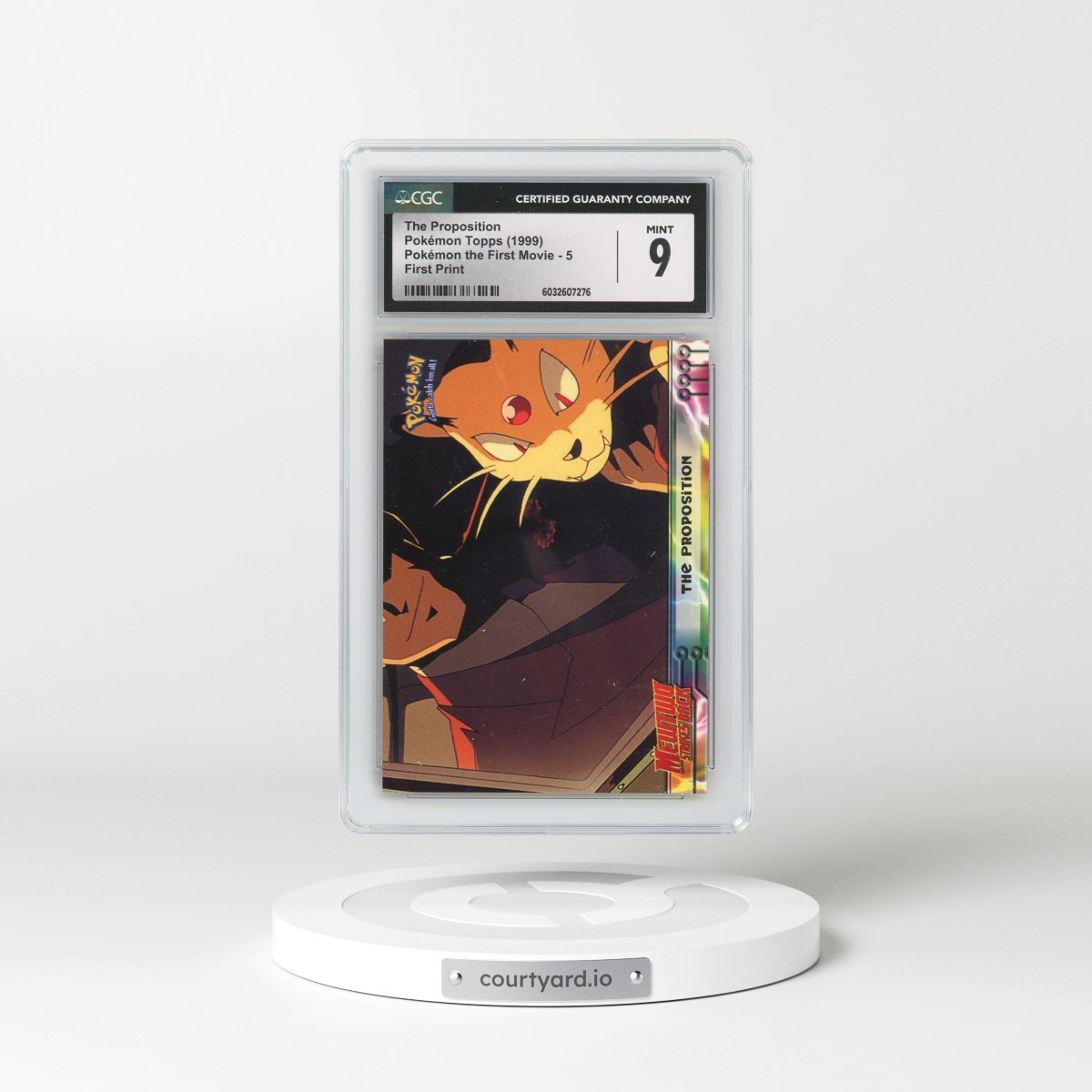 1999 Pokémon the First Movie #5 The Proposition - First Print (Blue Topps Logo) (CGC 9 MINT)