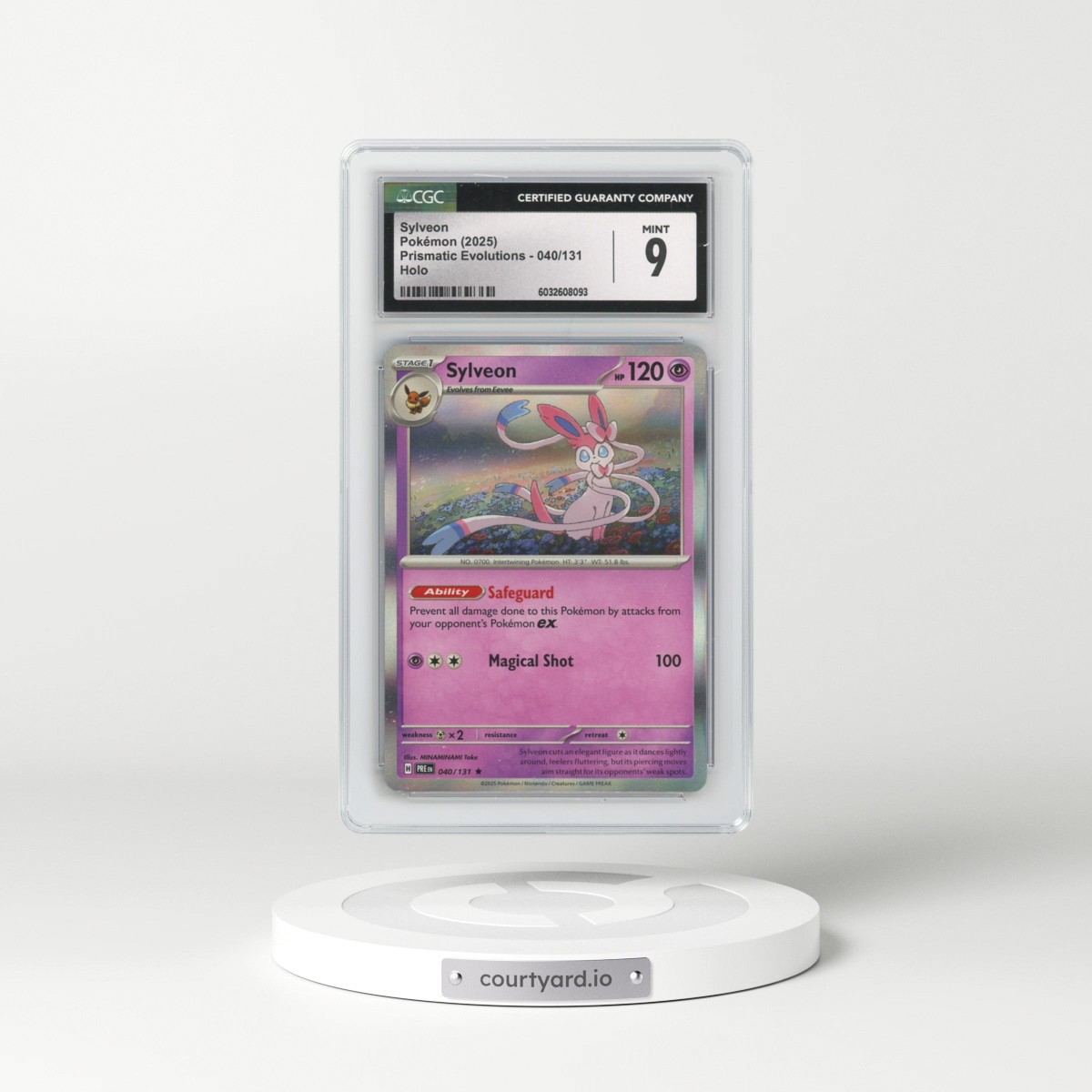 2025 Prismatic Evolutions - PRE EN #040/131 Sylveon - Holo (CGC 9 MINT)